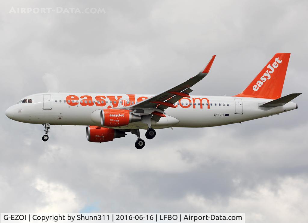 G-EZOI, 2015 Airbus A320-214 C/N 6562, Landing rwy 32L