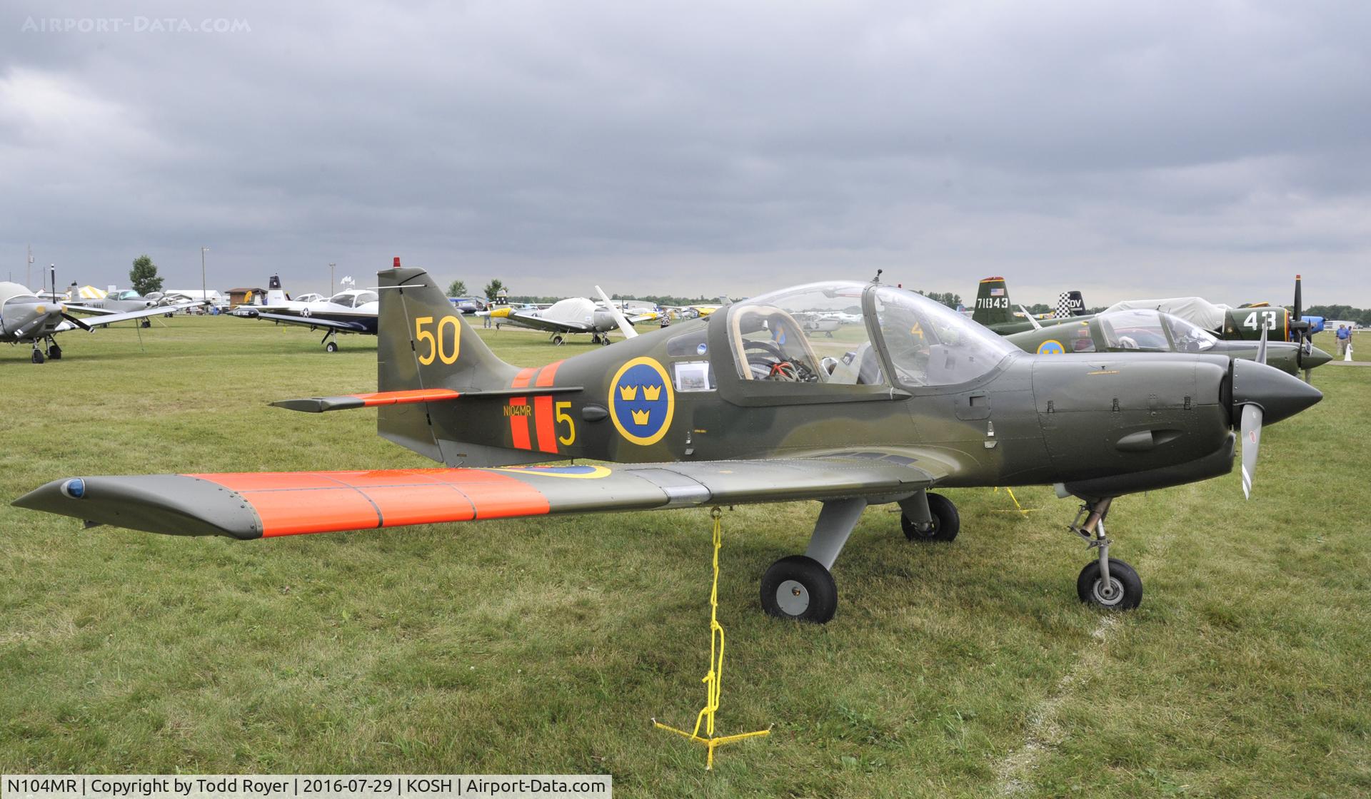 N104MR, Scottish Aviation Bulldog Series 100 Model 101 C/N 165, Airventure 2016