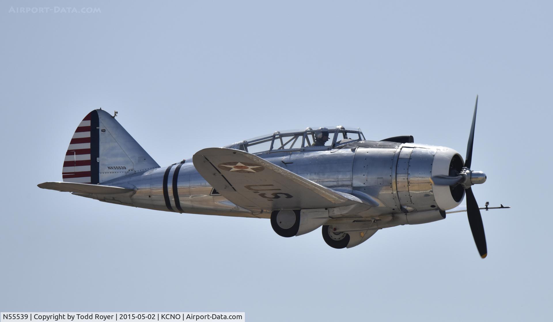 N55539, 1940 Republic AT-12 Guardsman C/N 483-38, Flying at the Planes of Fame Airshow