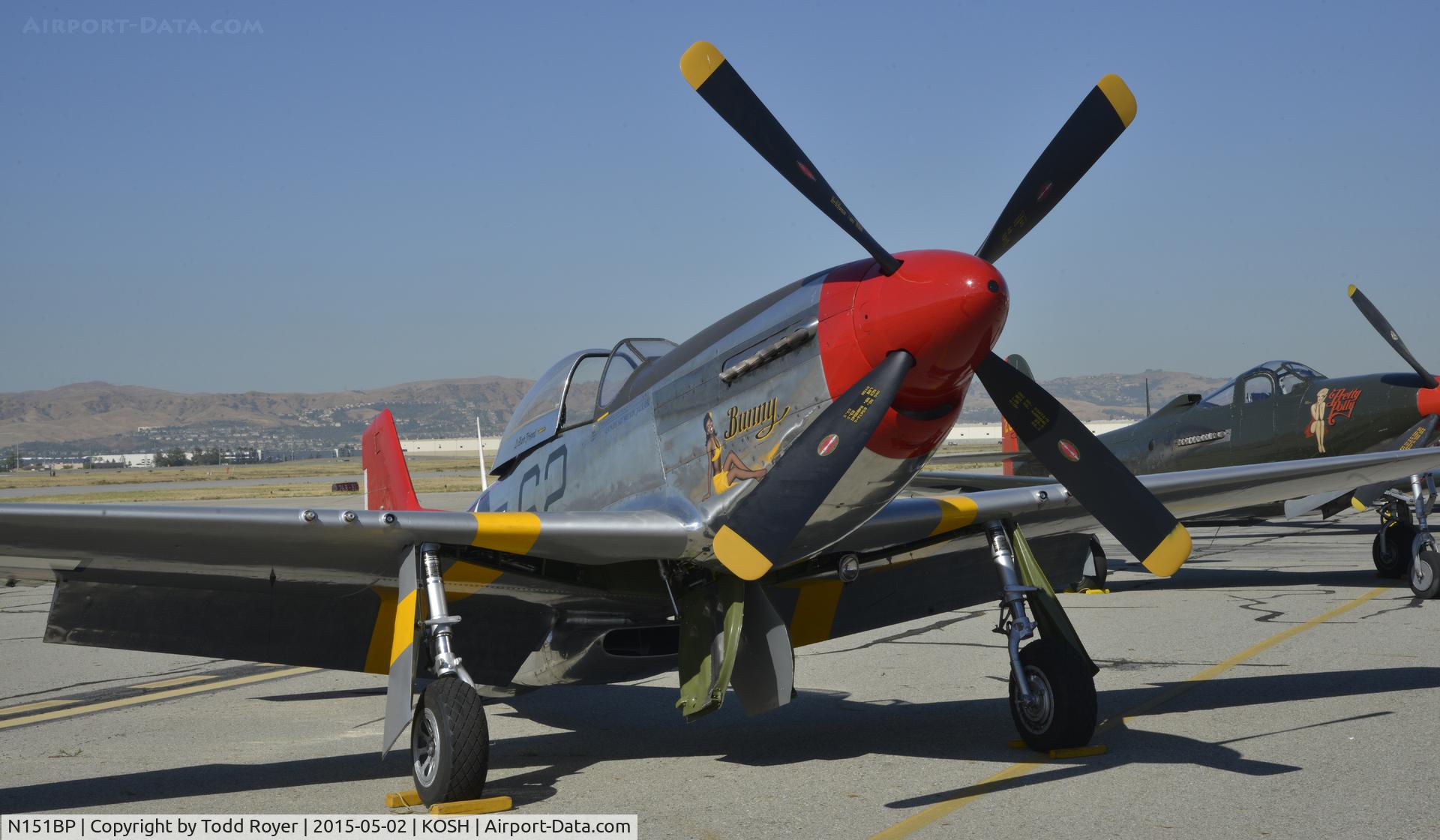 N151BP, 1944 North American P-51D Mustang C/N 122-41448, On display at the Planes of Fame Airshow
