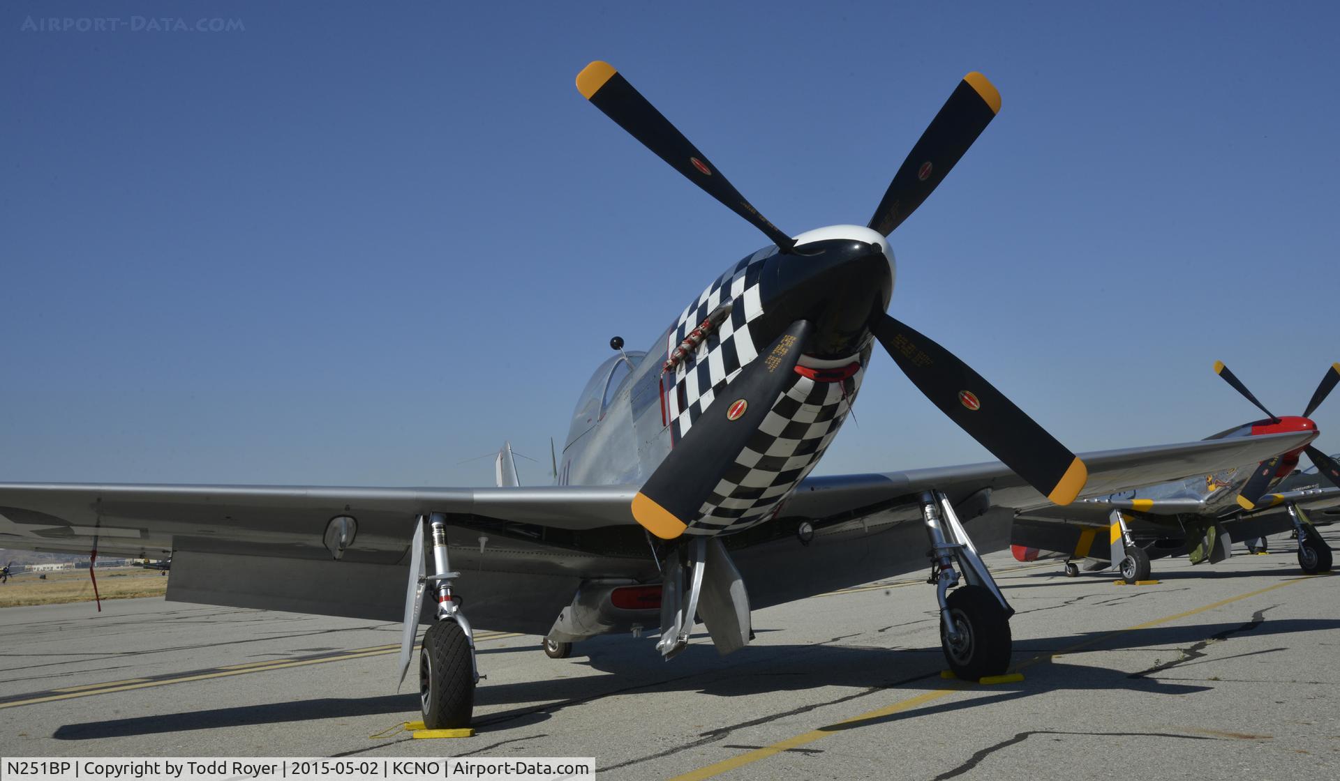 N251BP, 1944 North American P-51D Mustang C/N 44-84753, On display at the Planes of Fame Airshow