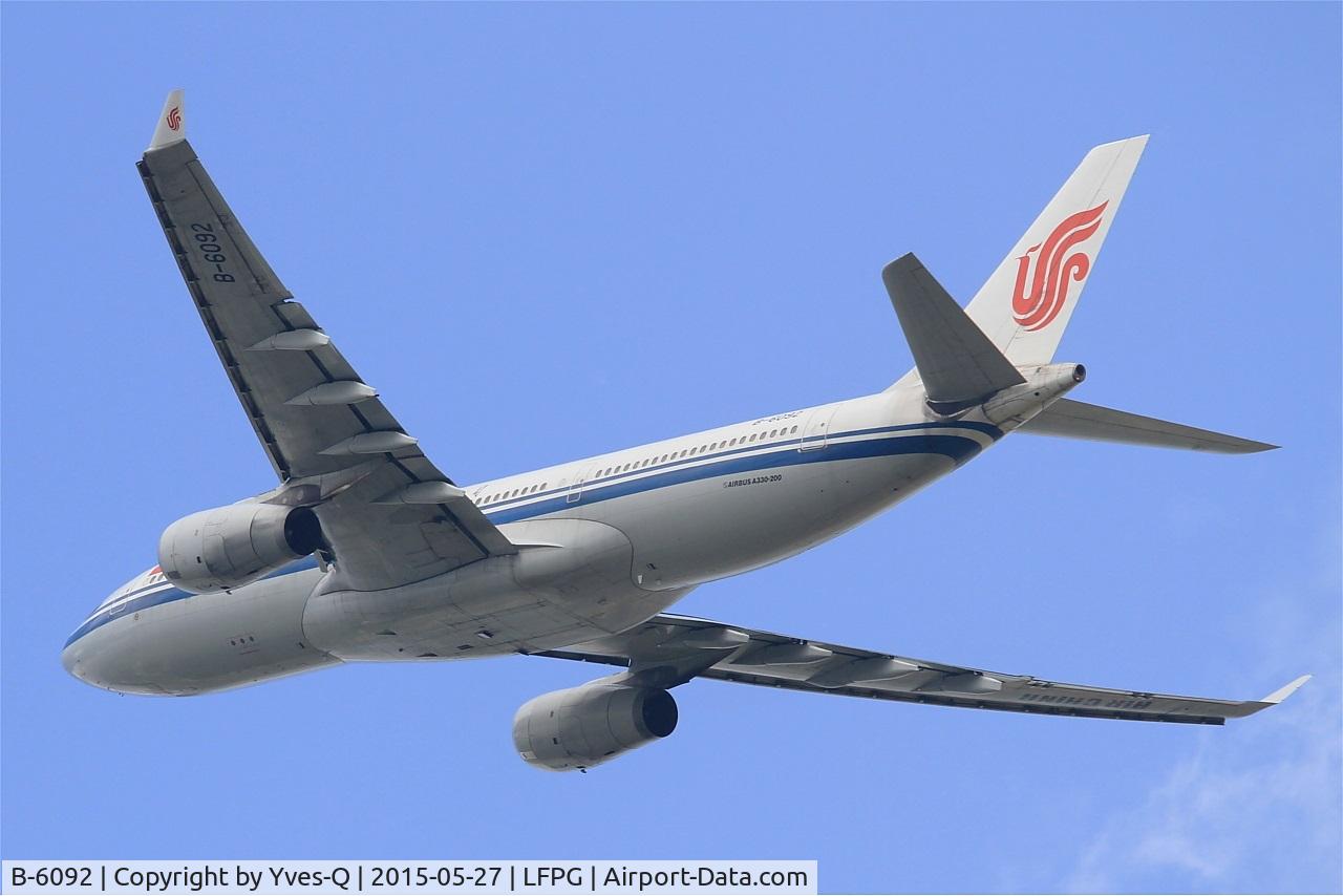 B-6092, 2007 Airbus A330-243 C/N 873, Airbus A330-243, Take-off Rwy 27L, Roissy Charles De Gaulle Airport (LFPG-CDG)