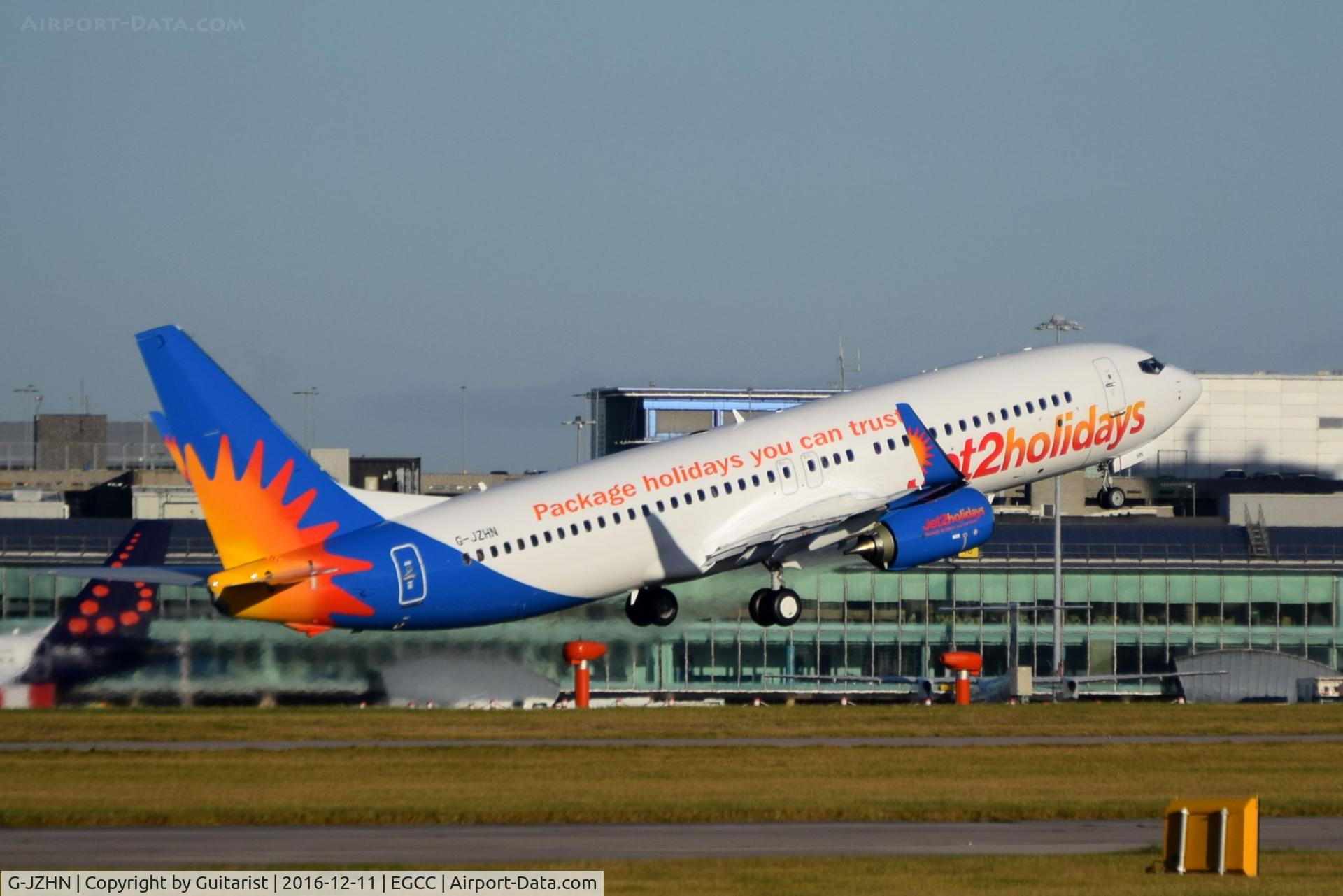G-JZHN, 2016 Boeing 737-8MG C/N 63146, At Manchester