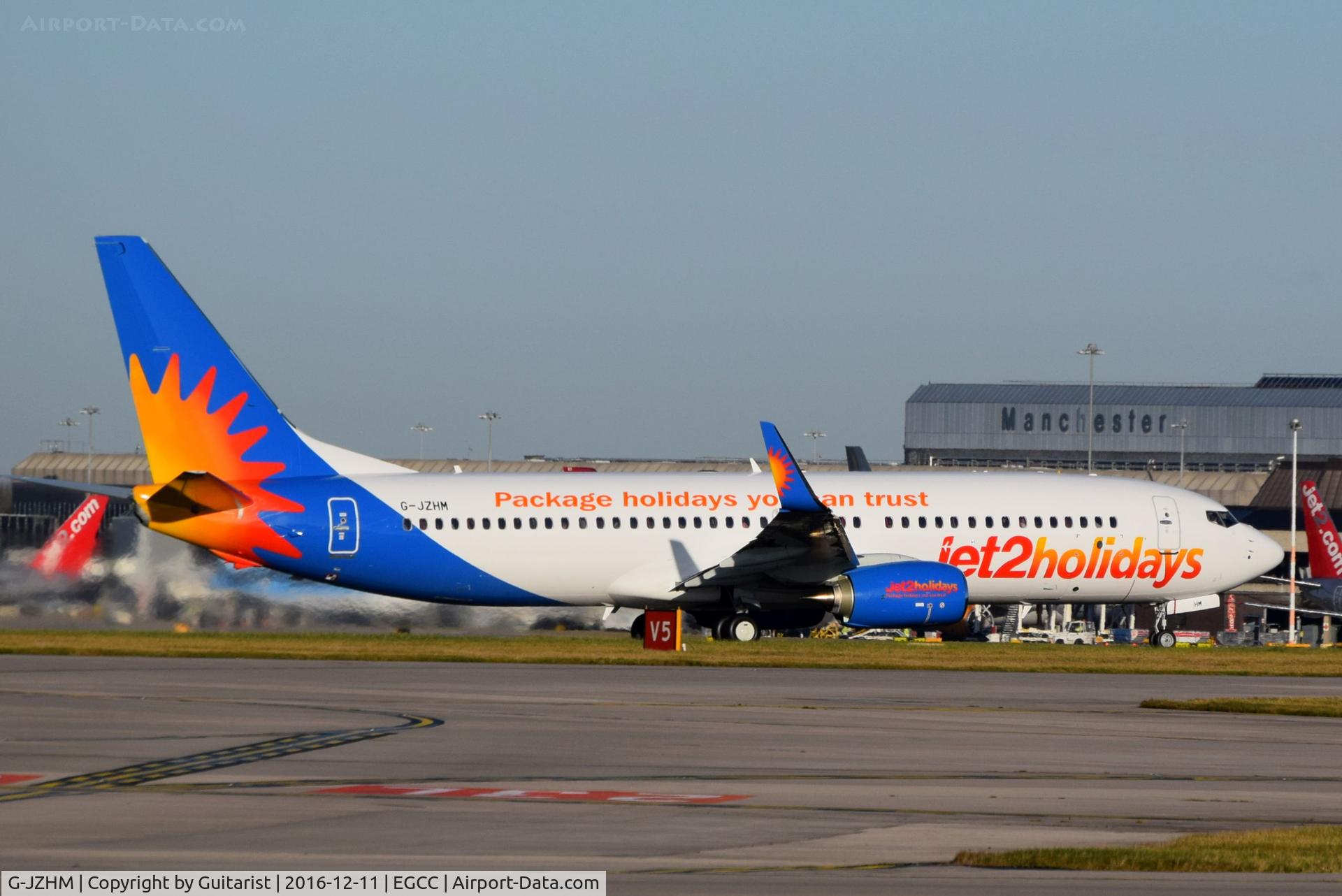 G-JZHM, 2016 Boeing 737-8MG C/N 63570, At Manchester