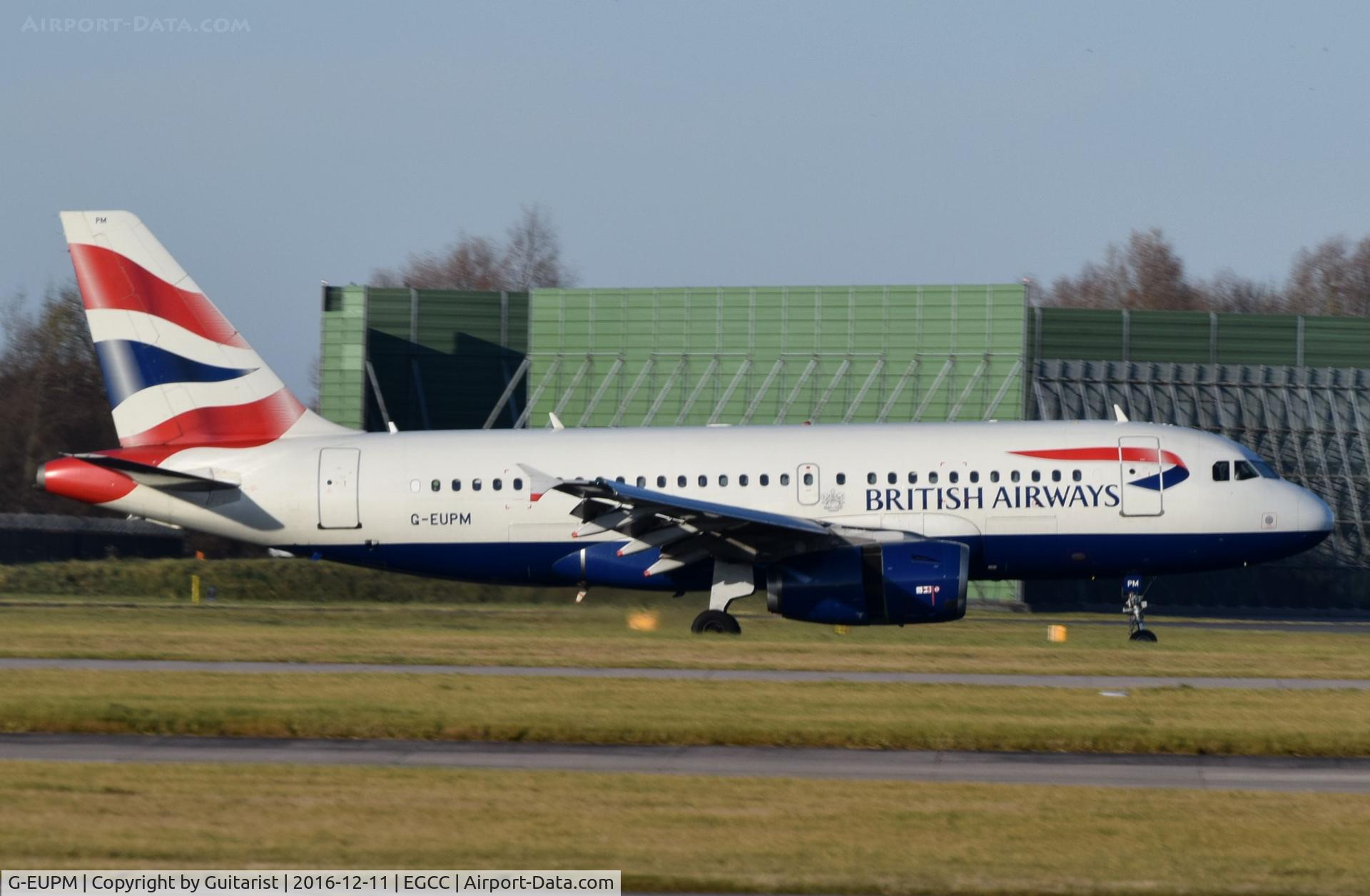 G-EUPM, 2000 Airbus A319-131 C/N 1258, At Manchester