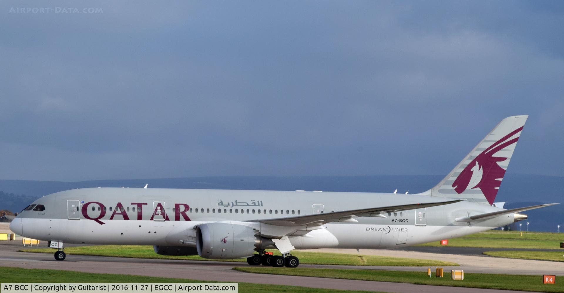 A7-BCC, 2012 Boeing 787-8 Dreamliner C/N 38321, At Manchester