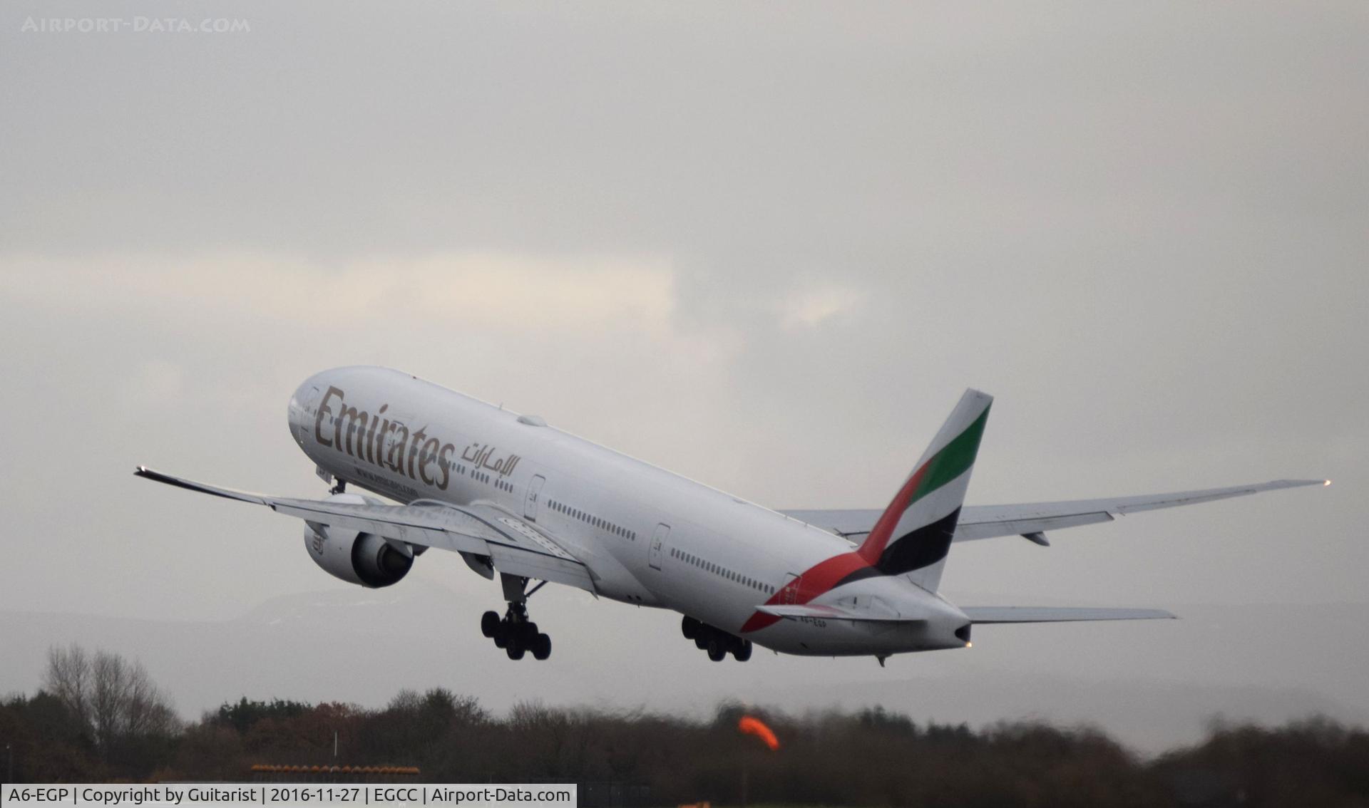A6-EGP, 2012 Boeing 777-31H/ER C/N 35599, At Manchester