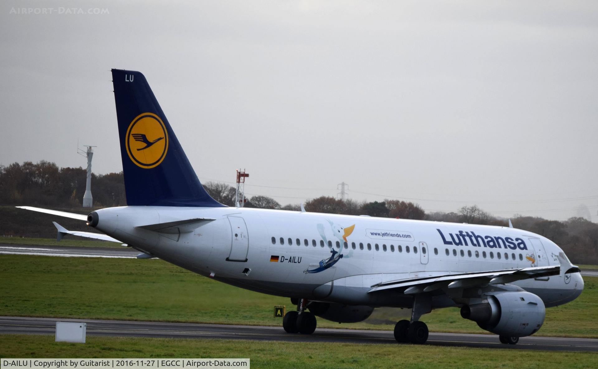 D-AILU, 1997 Airbus A319-114 C/N 744, At Manchester