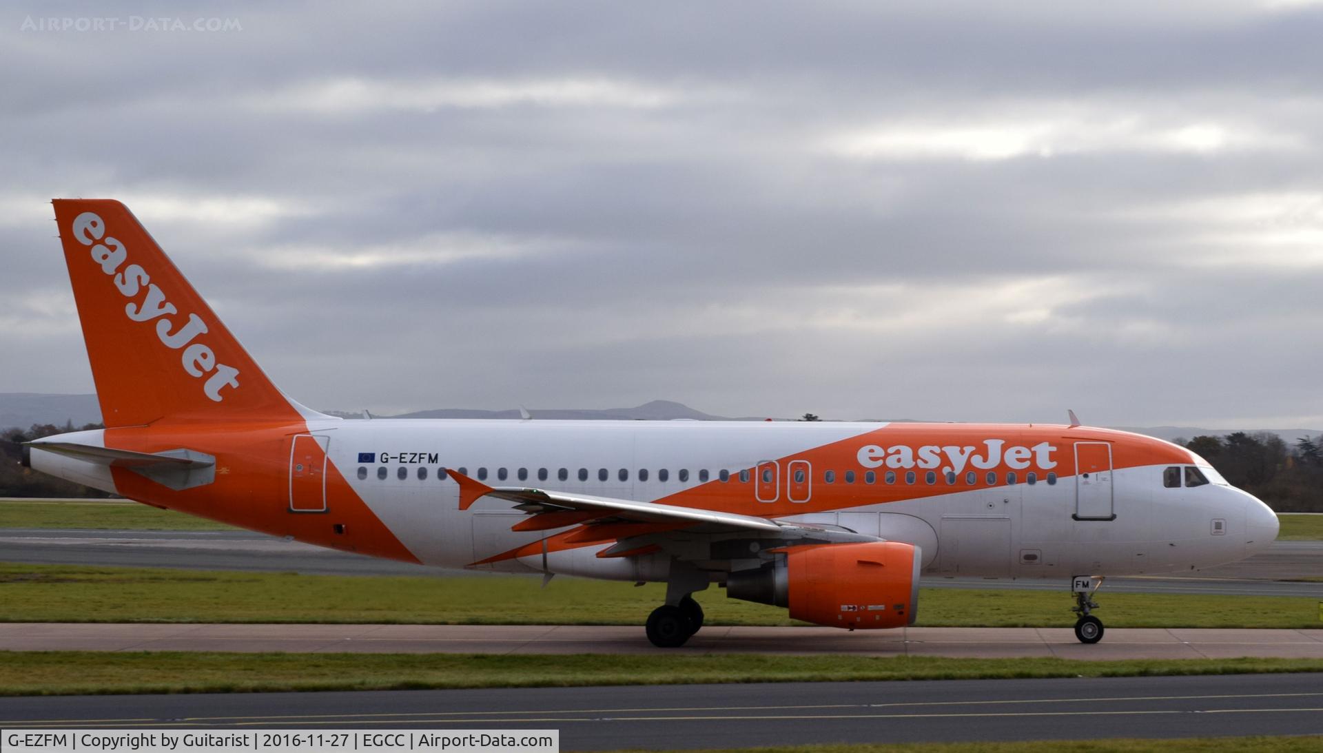 G-EZFM, 2009 Airbus A319-111 C/N 4069, At Manchester