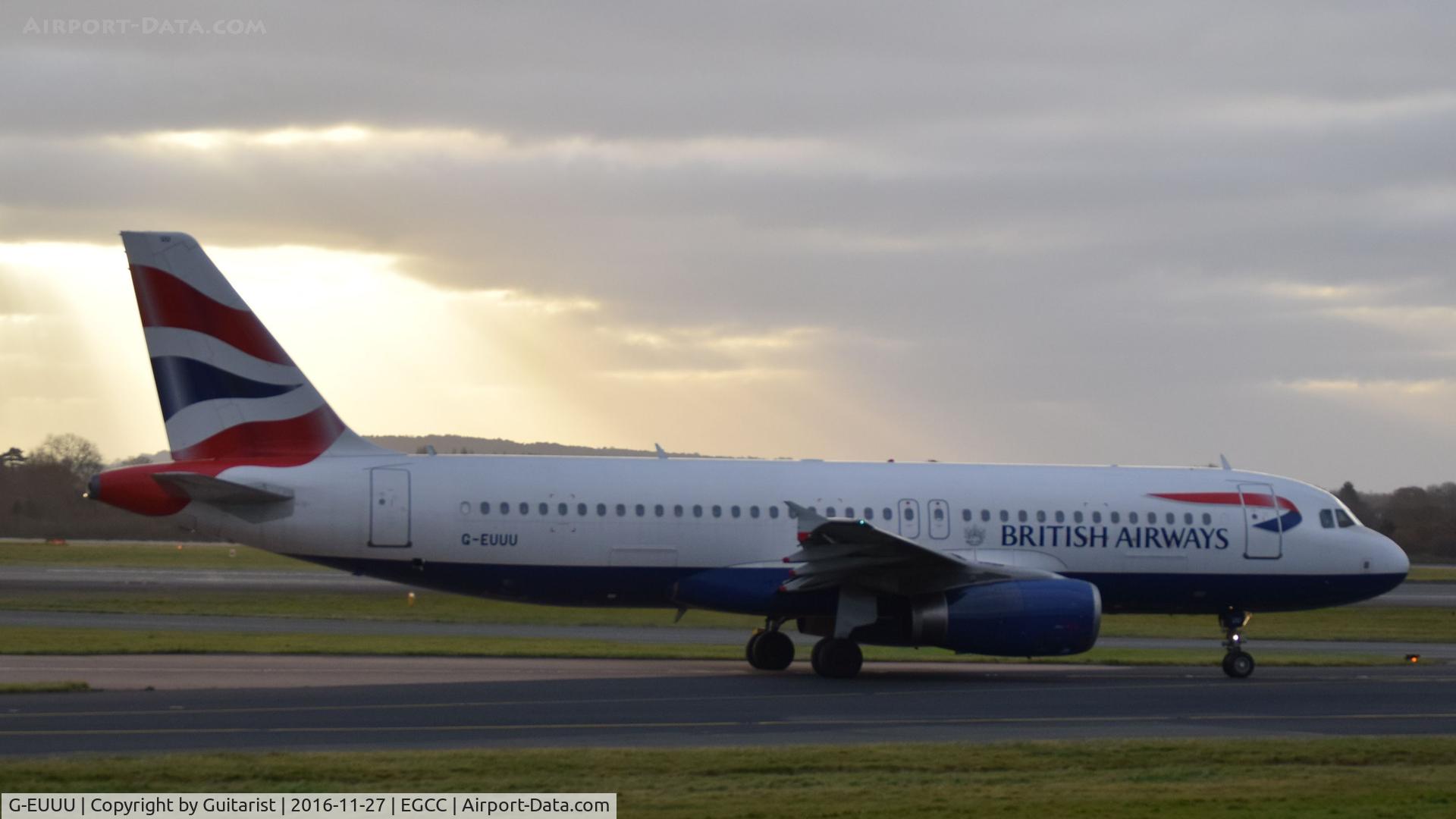 G-EUUU, 2008 Airbus A320-232 C/N 3351, At Manchester