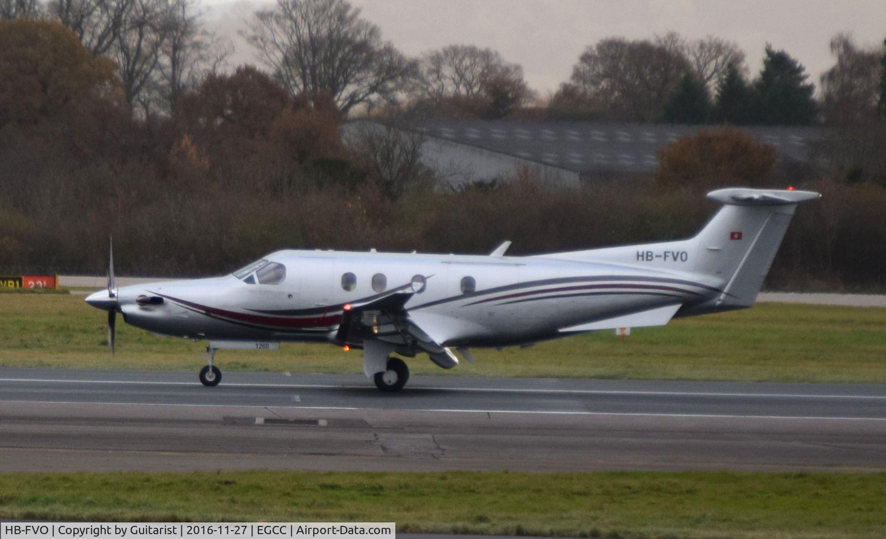 HB-FVO, 2011 Pilatus PC-12/47E C/N 1269, At Manchester