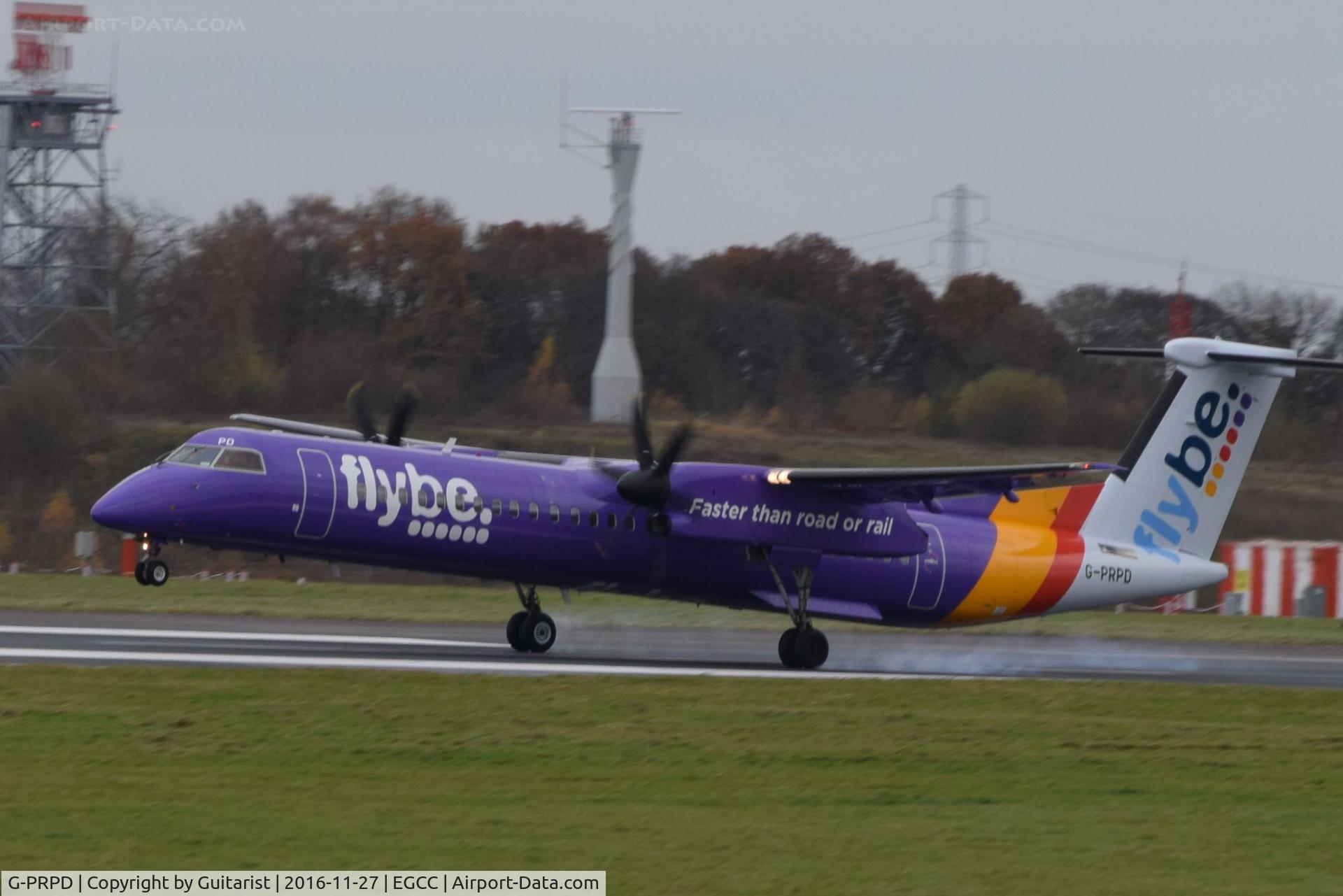 G-PRPD, 2010 Bombardier DHC-8-402 Dash 8 C/N 4332, At Manchester