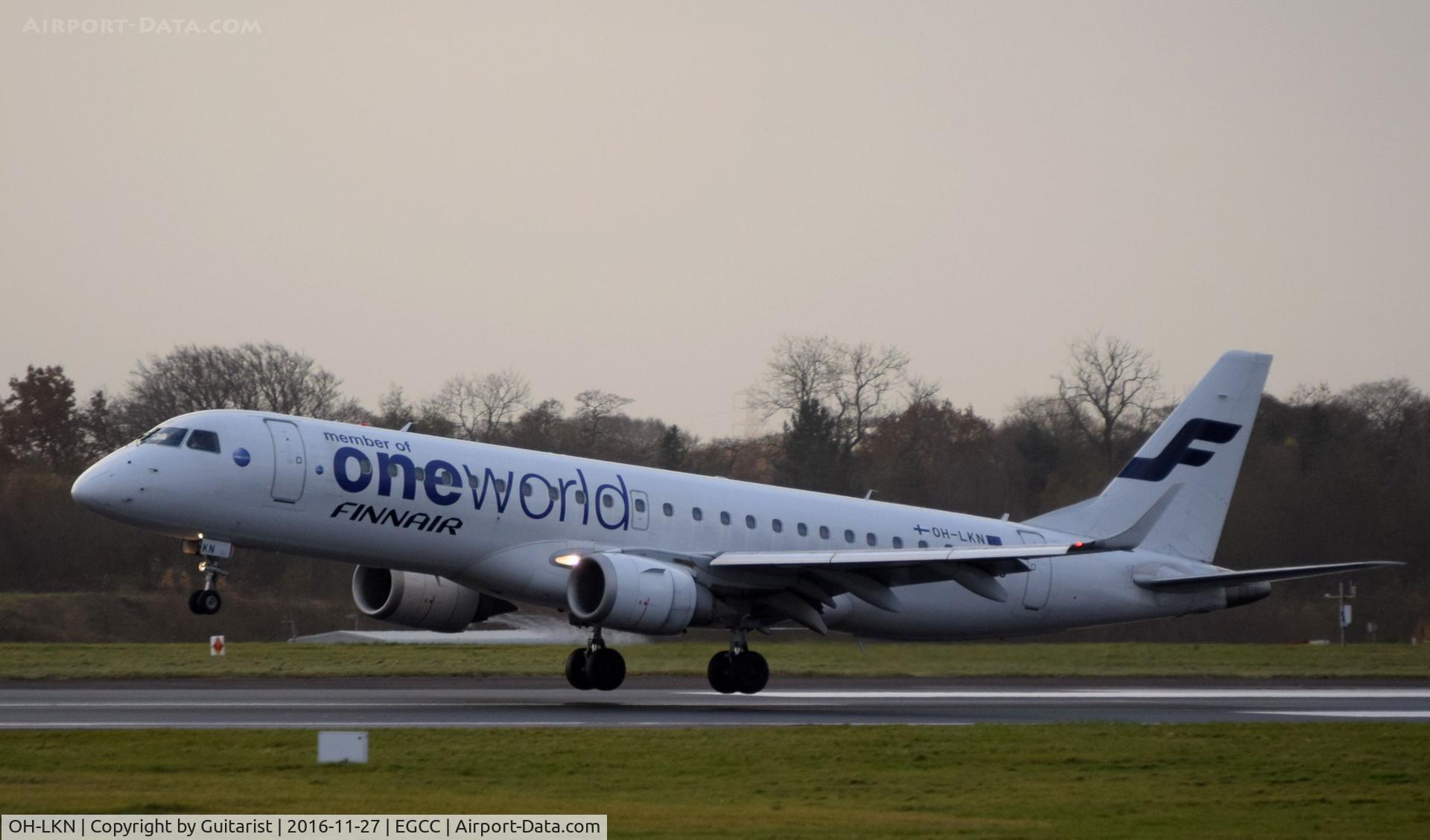 OH-LKN, 2009 Embraer 190LR (ERJ-190-100LR) C/N 19000252, At Manchester