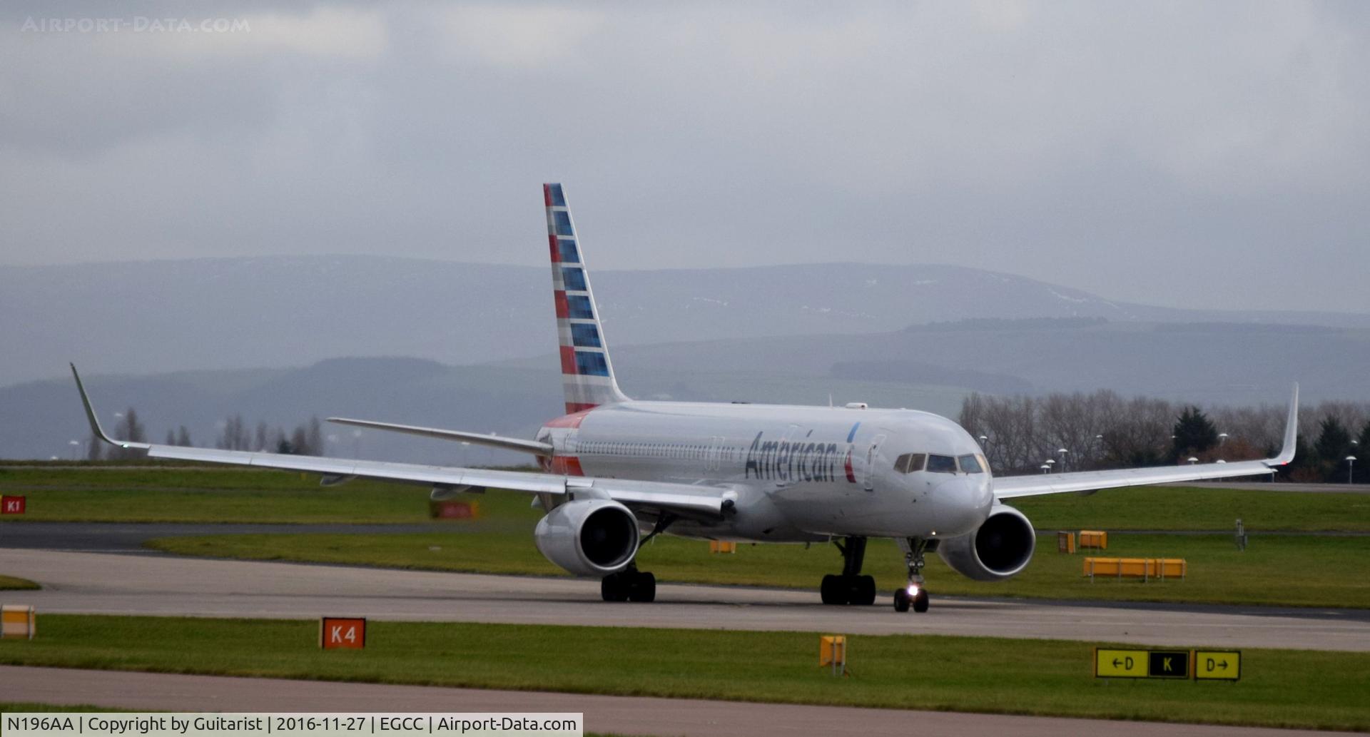 N196AA, 2001 Boeing 757-223 C/N 32390, At Manchester