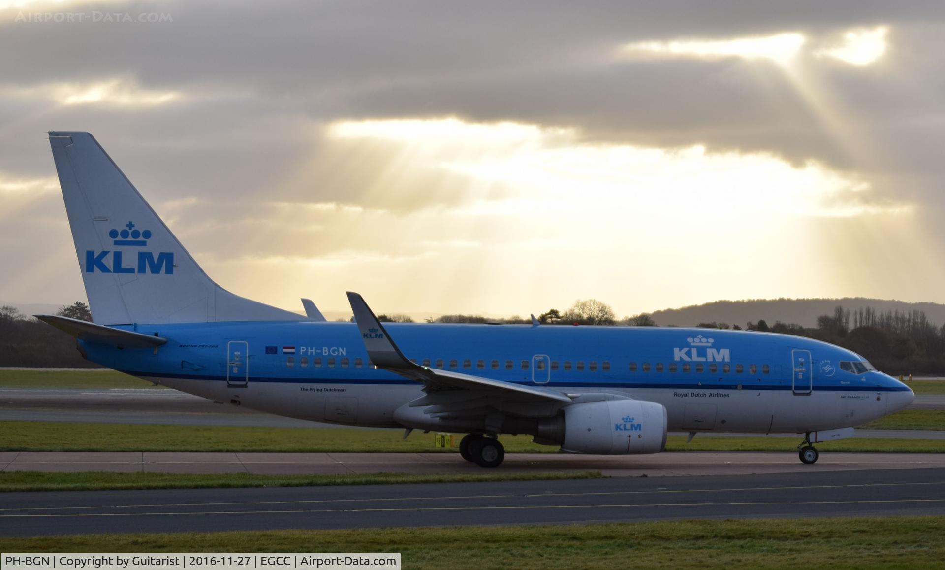 PH-BGN, 2011 Boeing 737-7K2 C/N 38125, At Manchester