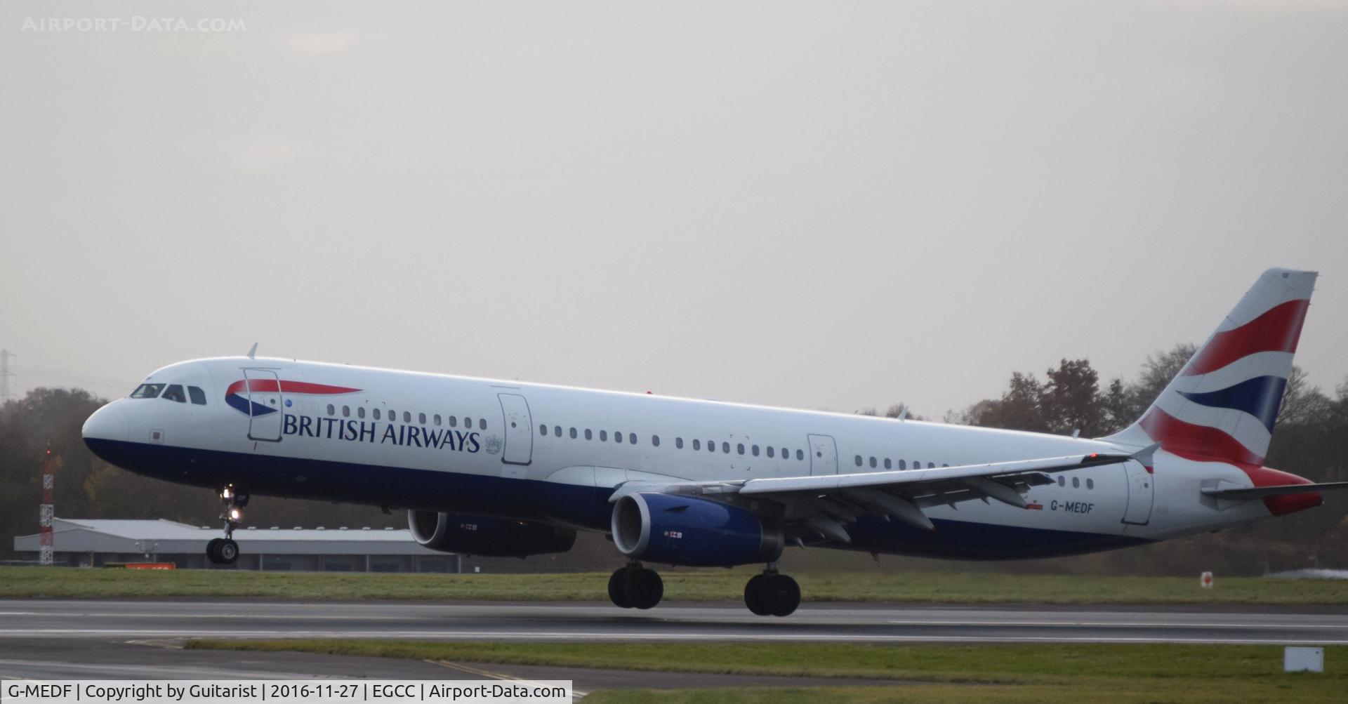 G-MEDF, 2002 Airbus A321-231 C/N 1690, At Manchester