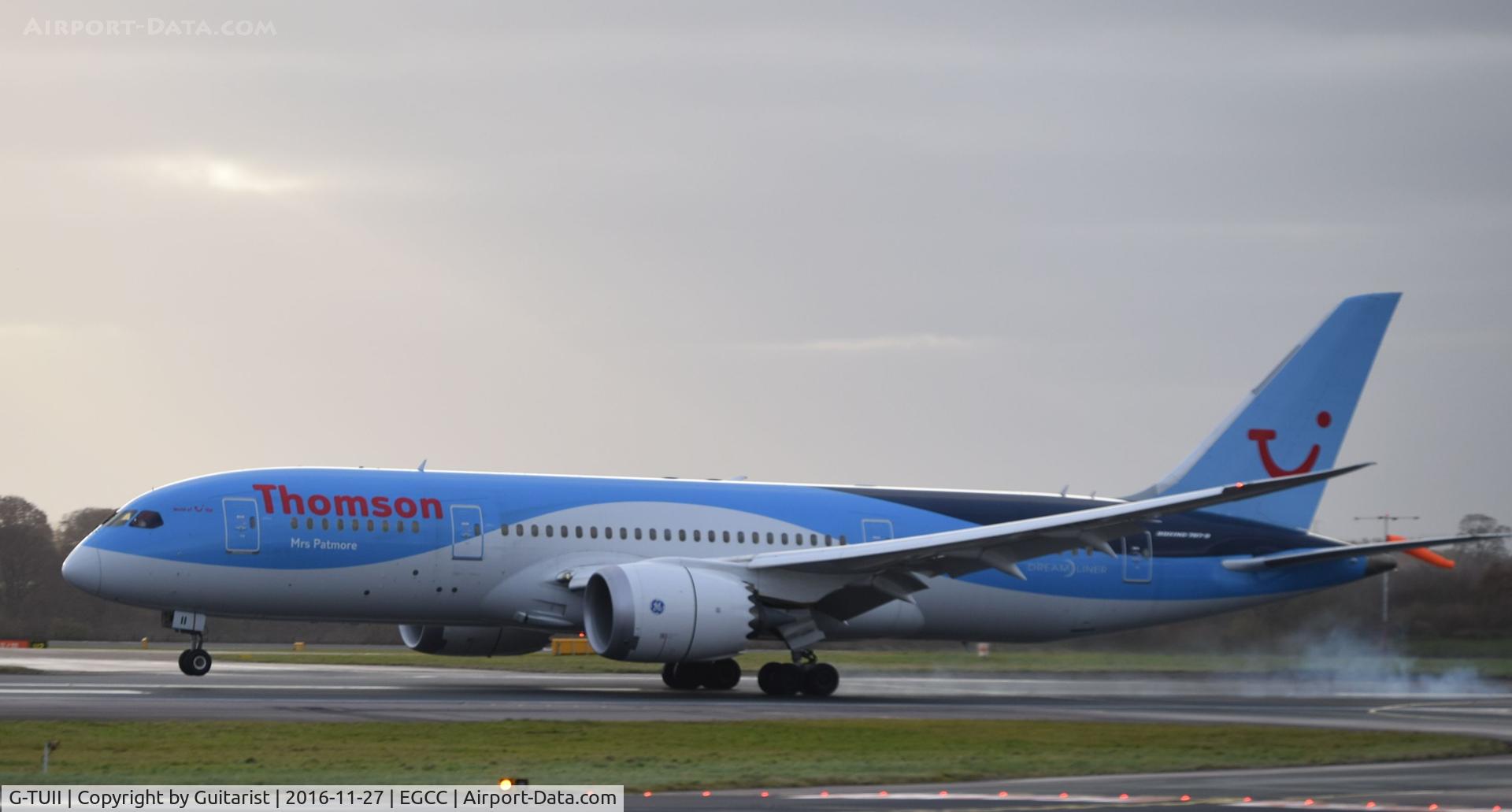 G-TUII, 2015 Boeing 787-8 Dreamliner C/N 37230, At Manchester