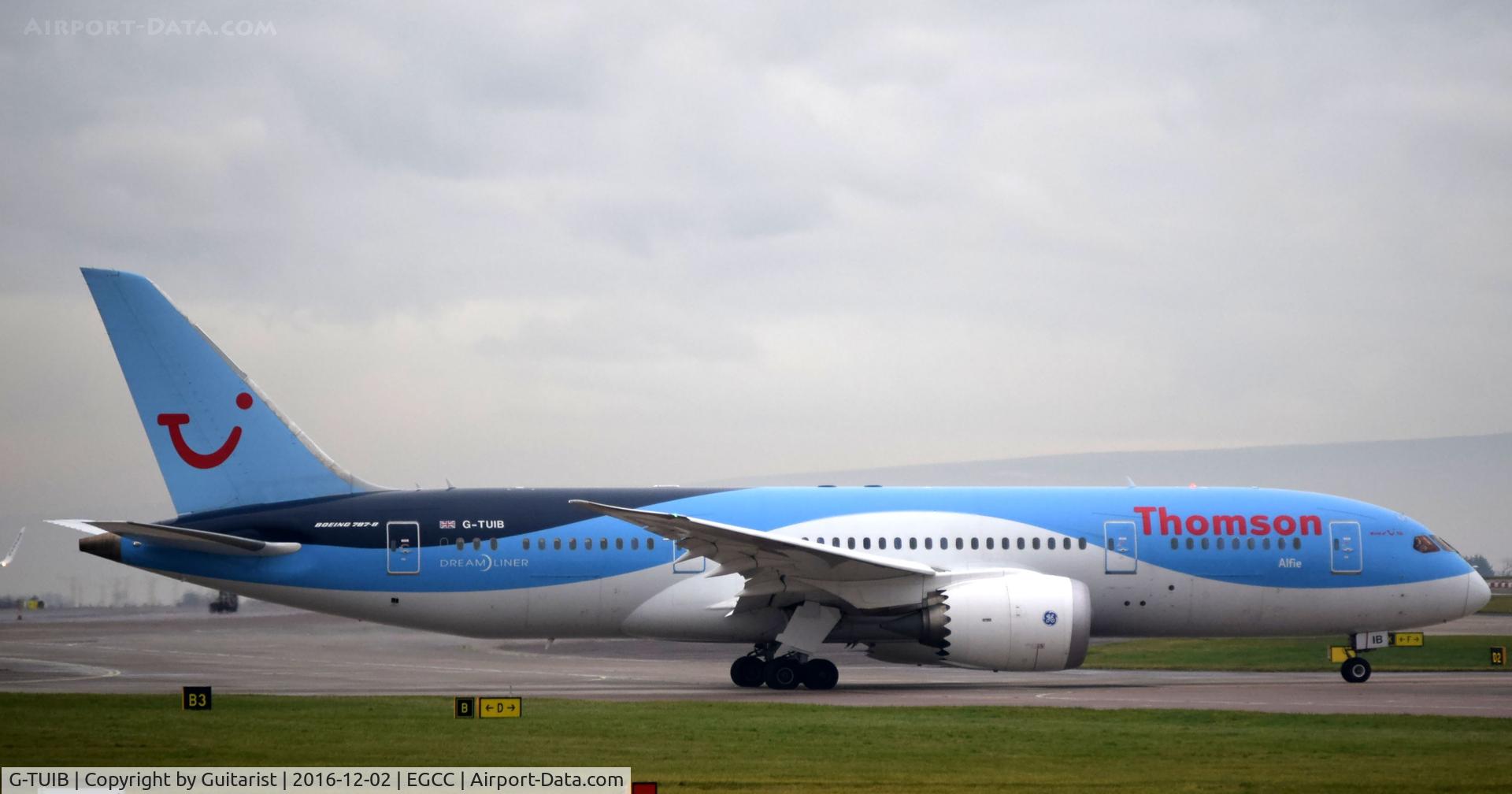 G-TUIB, 2013 Boeing 787-8 Dreamliner C/N 34423, At Manchester