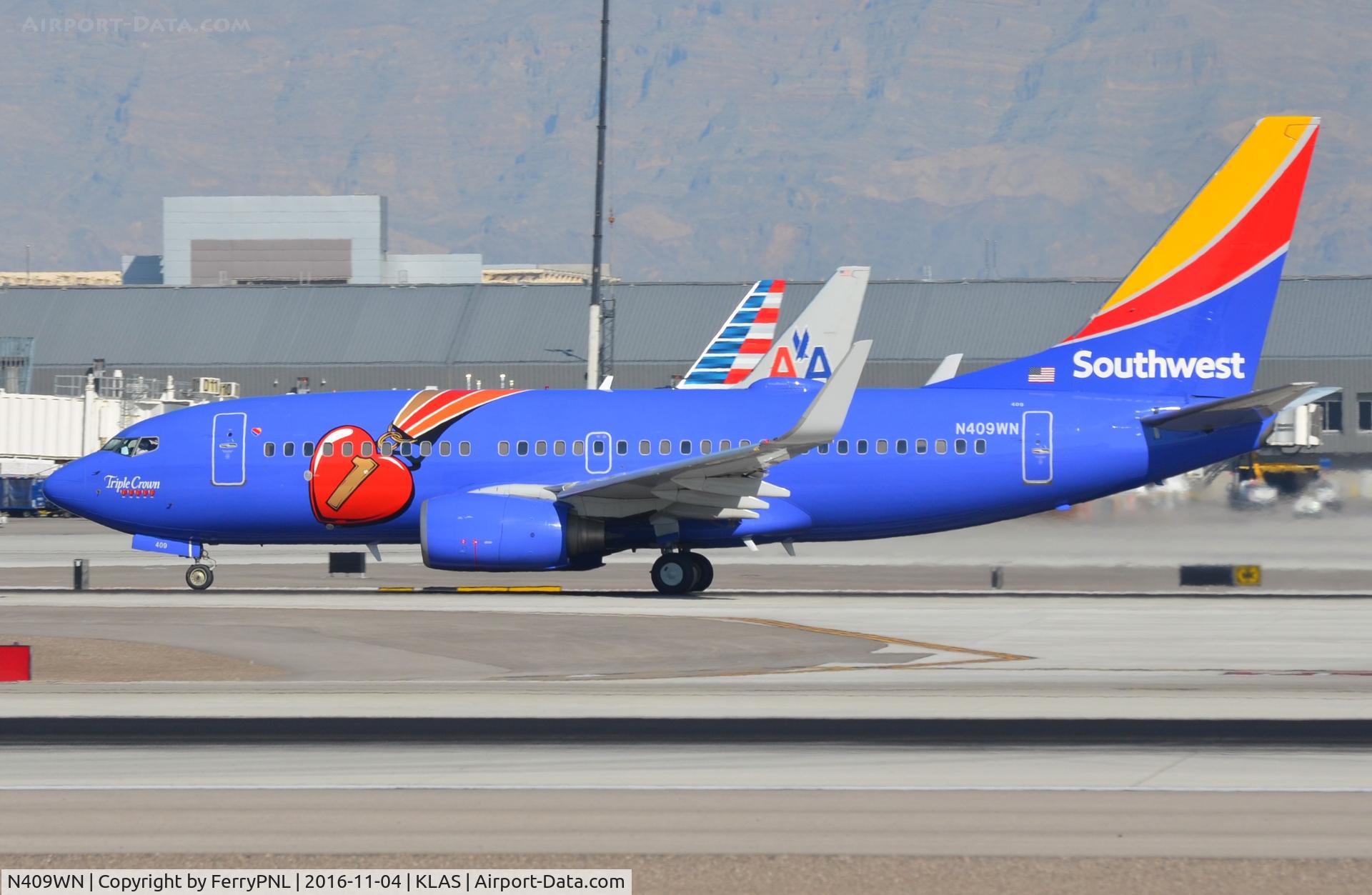 N409WN, 2001 Boeing 737-7H4 C/N 27896, Southwest B737 has a big heart.