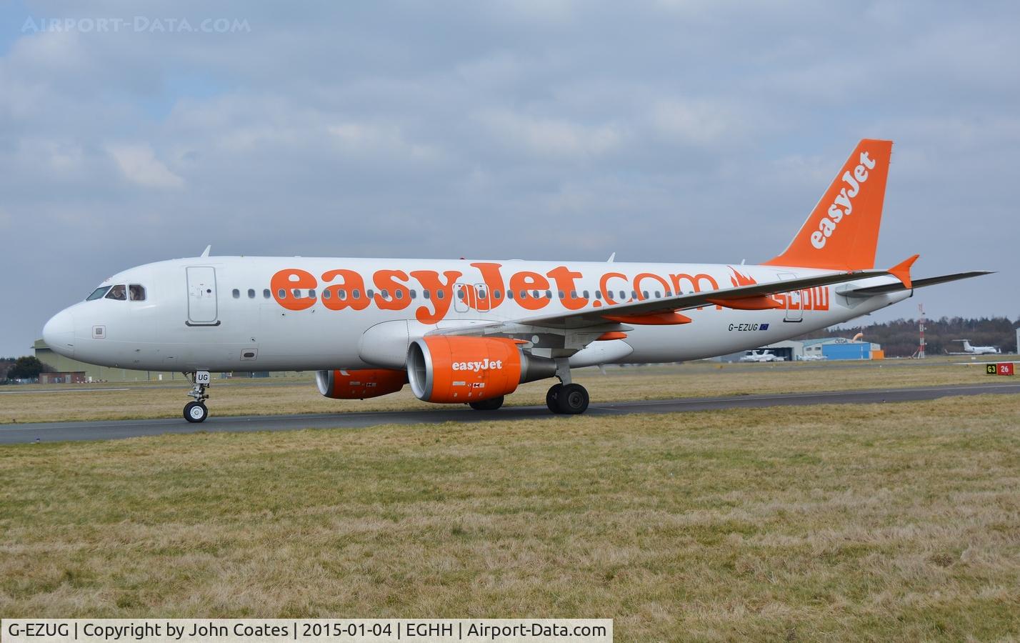 G-EZUG, 2011 Airbus A320-214 C/N 4680, Taxiing on arrival