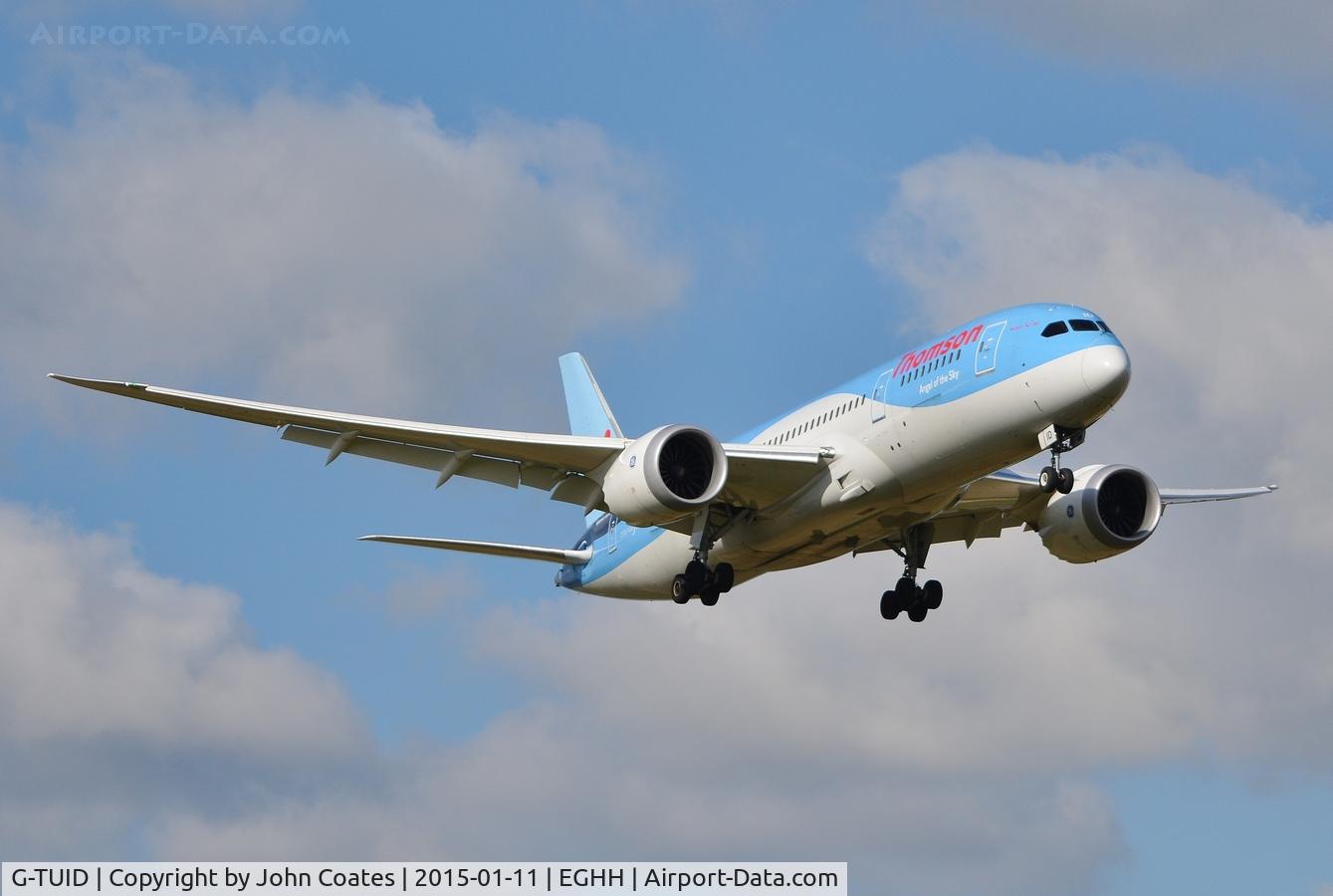 G-TUID, 2013 Boeing 787-8 Dreamliner C/N 36424, Approach to 08