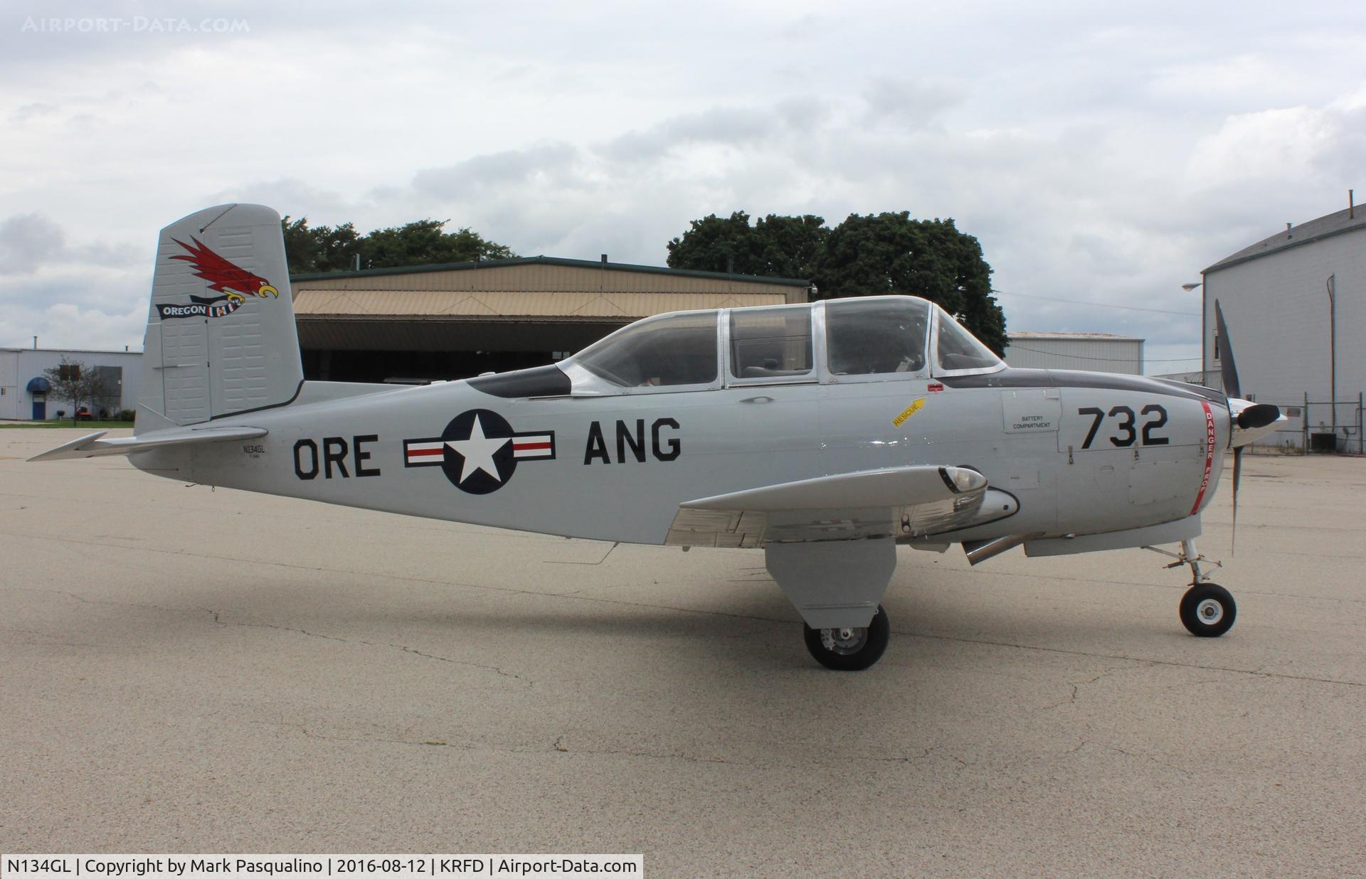 N134GL, 1955 Beech (CCF) T-34A Mentor (A45) C/N G-732, Beech T-34A
