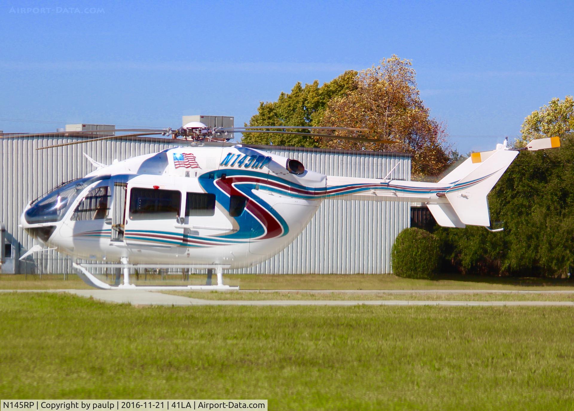 N145RP, 2009 Eurocopter-Kawasaki EC-145 (BK-117C-2) C/N 9241, At Metro Aviation.