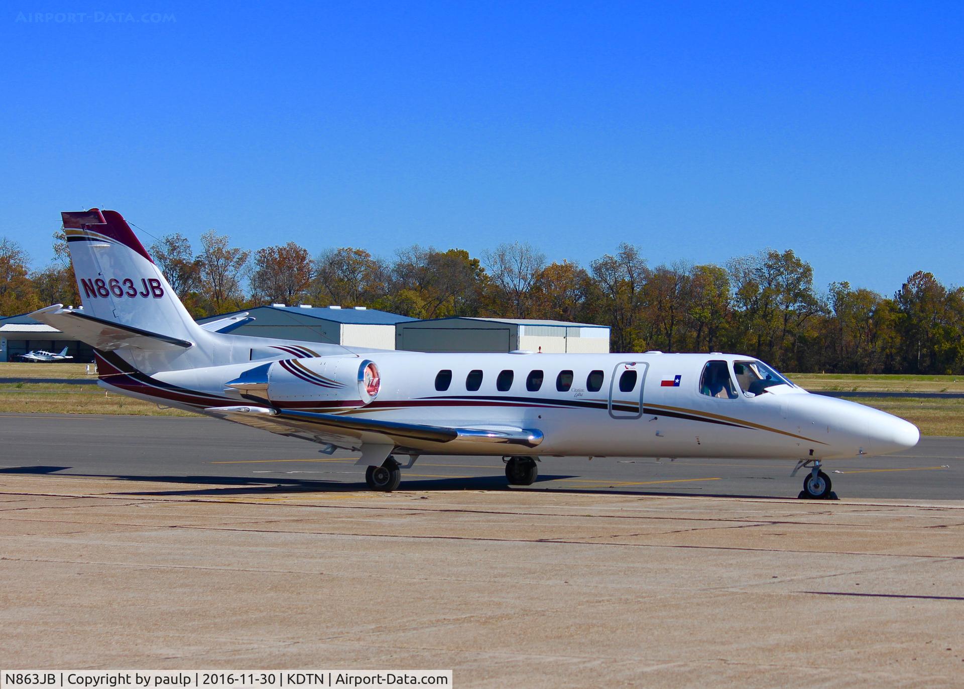 N863JB, 1994 Cessna 560 C/N 560-0260, At Downtown Shreveport.