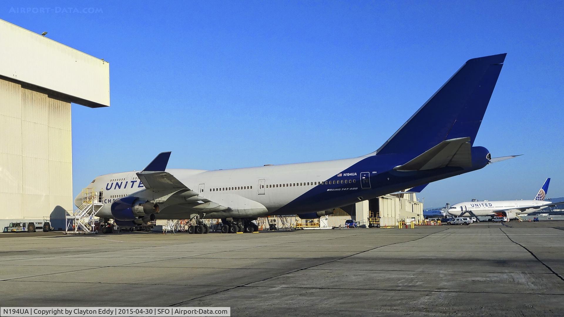 N194UA, 1997 Boeing 747-422 C/N 26892, SFO 2016