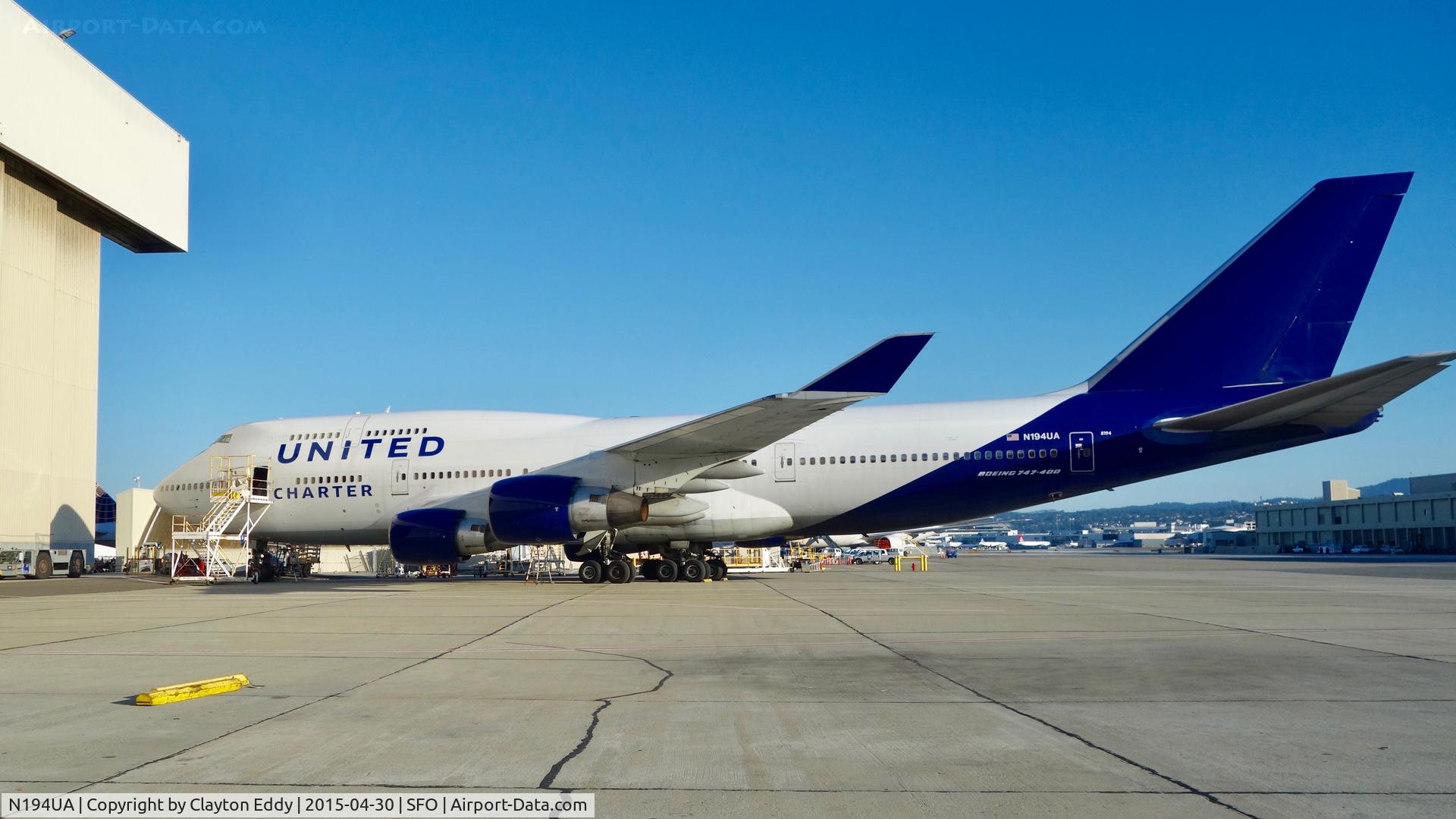 N194UA, 1997 Boeing 747-422 C/N 26892, SFO 2015