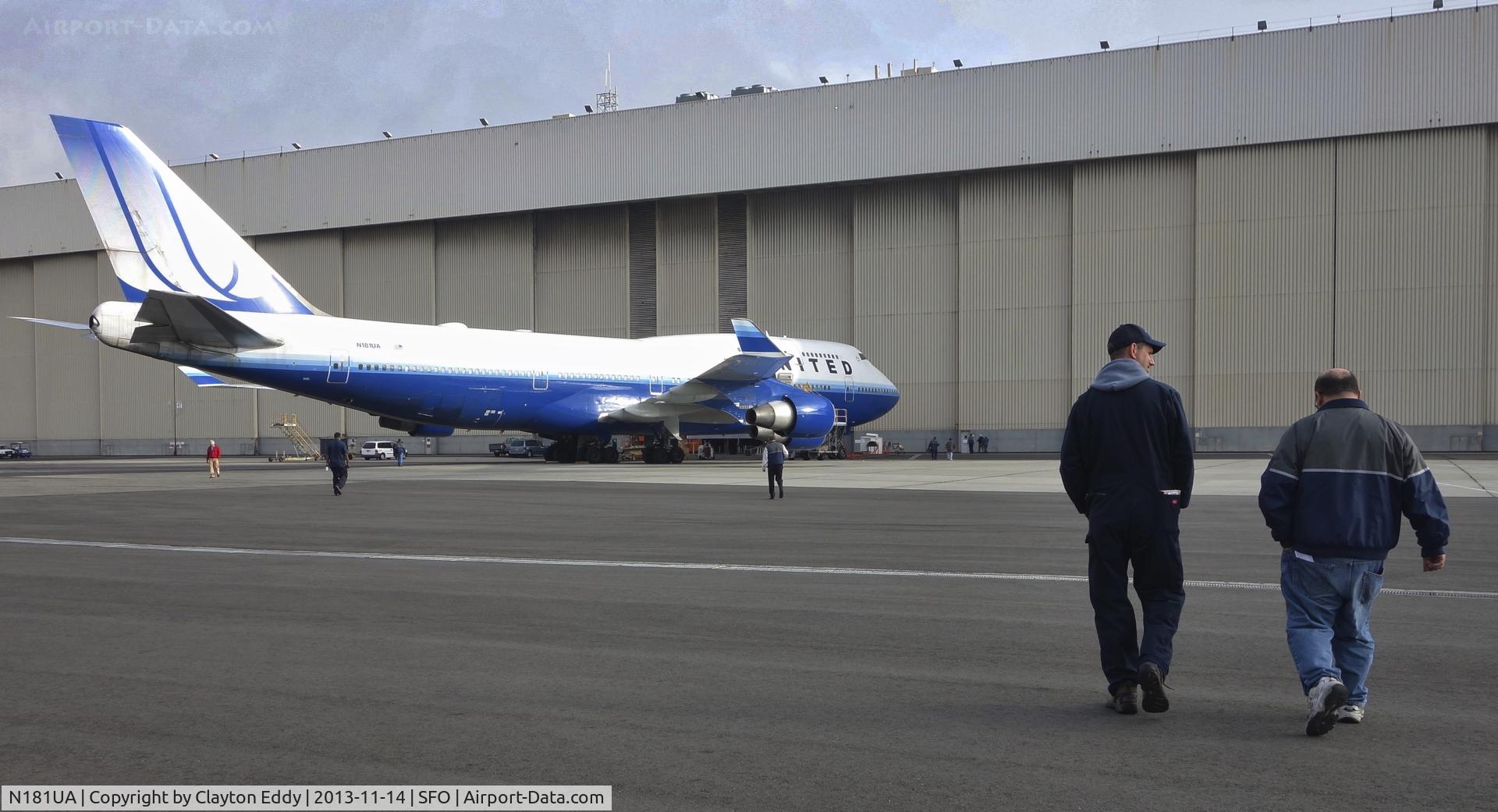 N181UA, 1991 Boeing 747-422 C/N 25278, SFO 2015