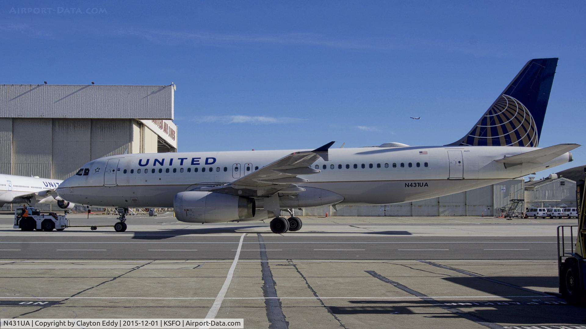 N431UA, 1996 Airbus A320-232 C/N 571, SFO 2015
