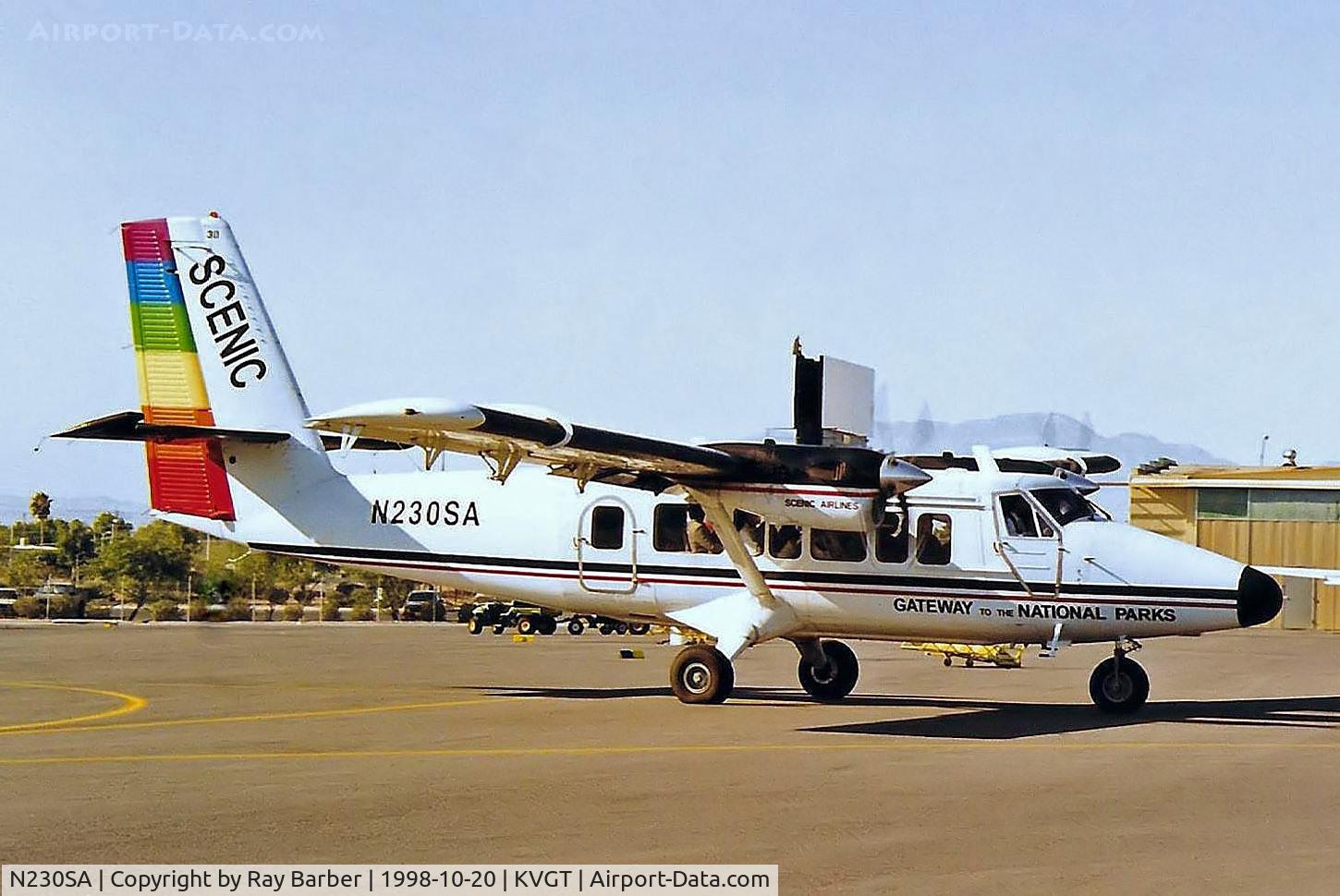 N230SA, 1980 De Havilland Canada DHC-6-300 Twin Otter C/N 692, De Havilland Canada DHC-6-300 Twin Otter [692] (Scenic Airlines) North Las Vegas 20/10/1998