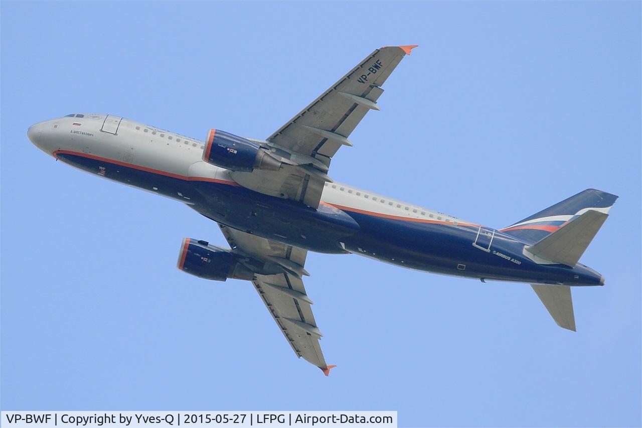 VP-BWF, 2003 Airbus A320-214 C/N 2144, Airbus A320-214, Take-off Rwy 27L, Roissy Charles De Gaulle Airport (LFPG-CDG)
