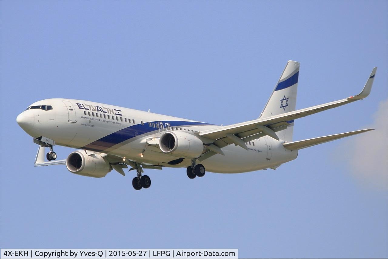 4X-EKH, 2009 Boeing 737-85P C/N 35458, Boeing 737-85P, Short approach rwy 27R, Paris-Roissy Charles De Gaulle airport (LFPG-CDG)