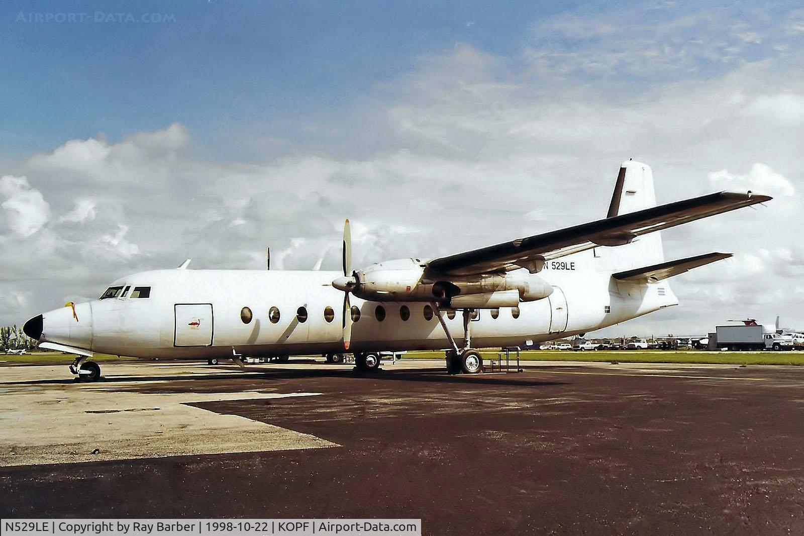 N529LE, 1967 Fairchild Hiller FH-227B C/N 529, Fairchild FH-227B [529] (Legion Express) Miami-Opa Locka~N 22/10/1998