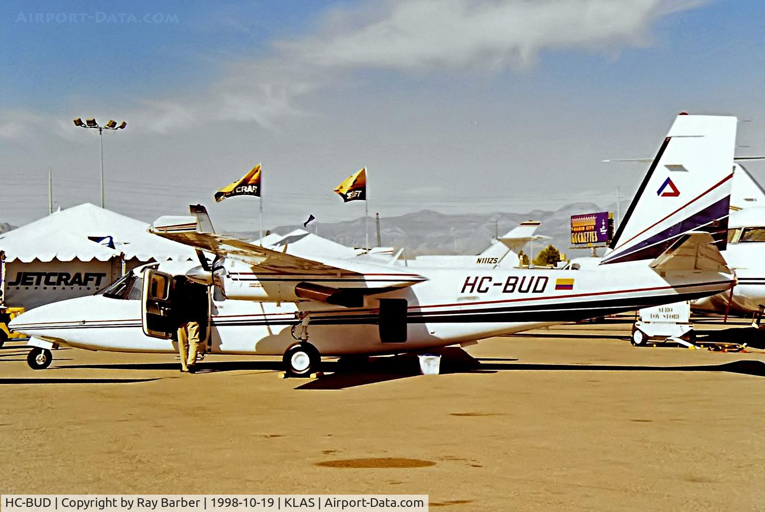 HC-BUD, 1981 Rockwell 690C Turbo Commander C/N 11669, Rockwell Turbo Commander 690C Jetprop 840 [11669] Las Vegas-McCarran Int'l~N 19/10/1998