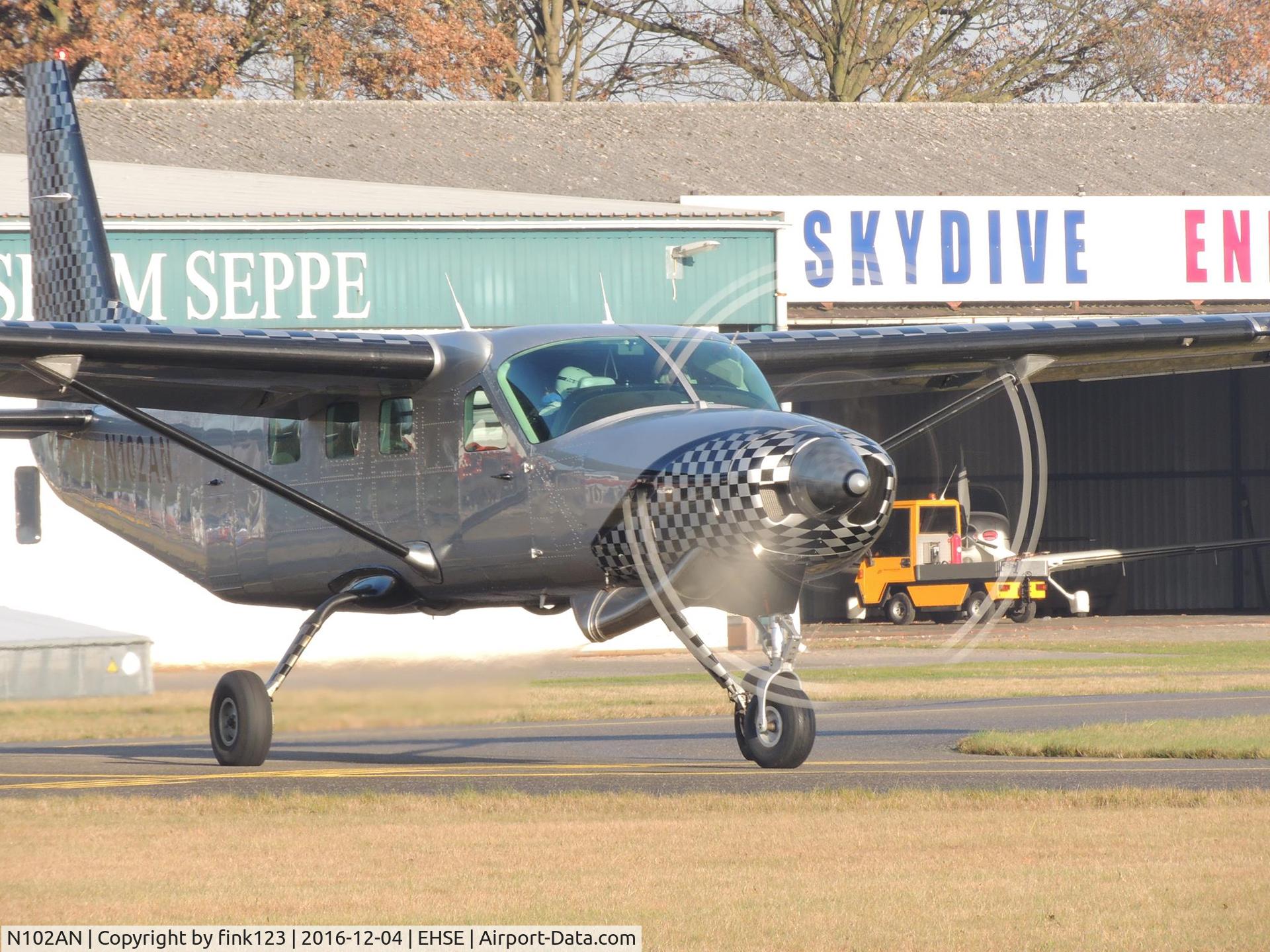 N102AN, 2001 Cessna 208B Super Cargomaster C/N 208B0906, ready for departure runway 07
