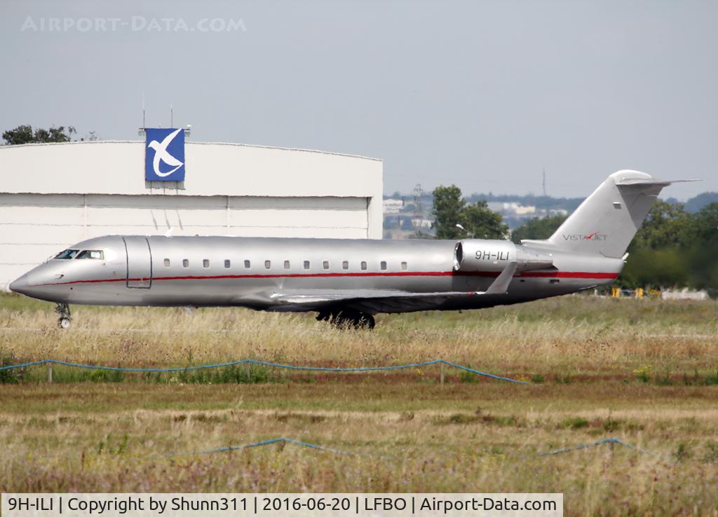 9H-ILI, 2005 Bombardier Challenger 850 (CL-600-2B19) C/N 8048, Ready for take off from rwy 32R... Special flight for Euro 2016