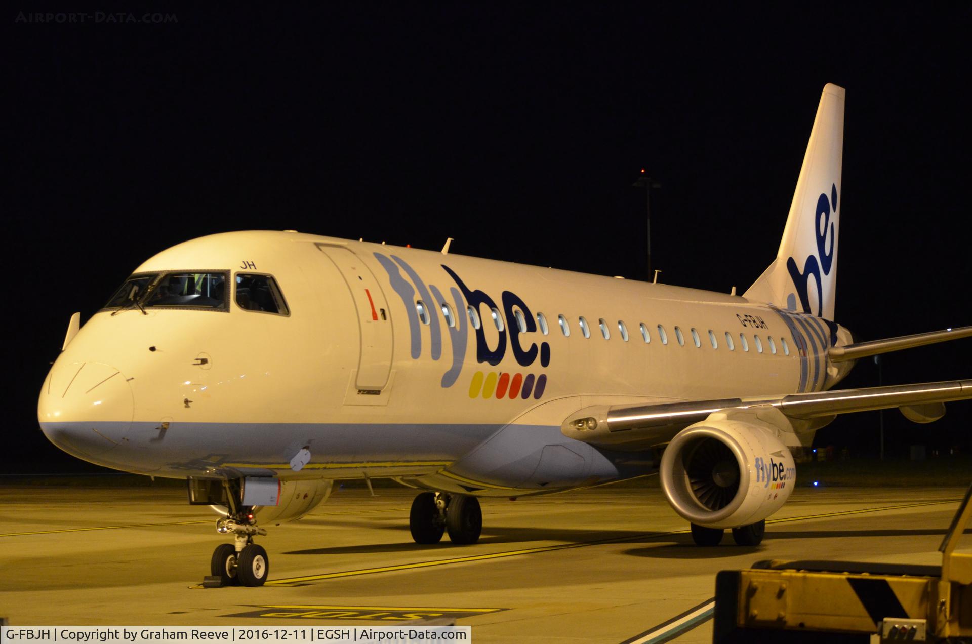 G-FBJH, 2012 Embraer 175STD (ERJ-170-200) C/N 17000351, On stand at Norwich.