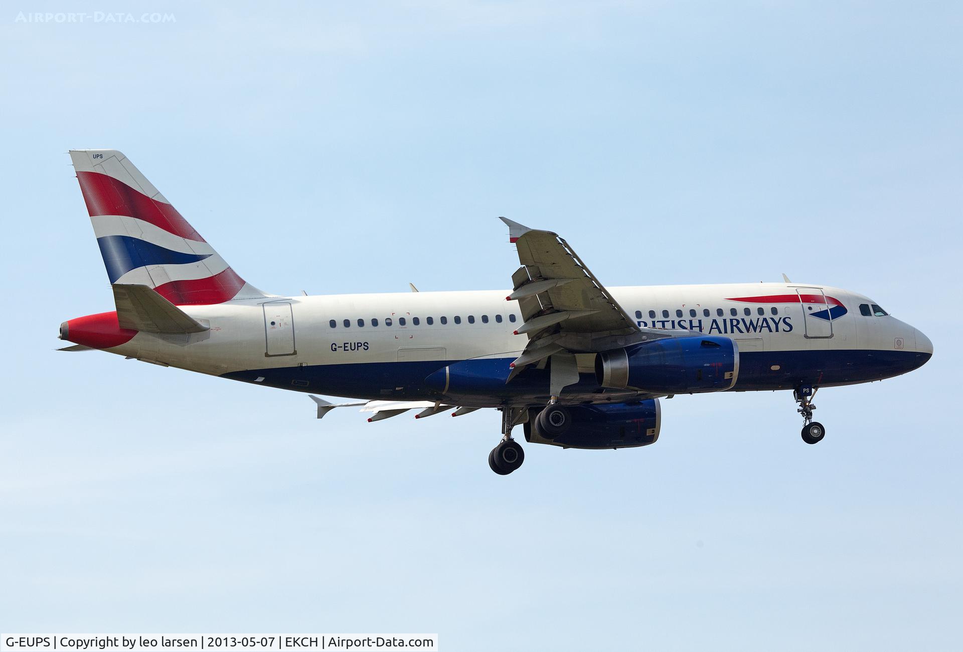 G-EUPS, 2000 Airbus A319-131 C/N 1338, Copenhagen 7.5.13