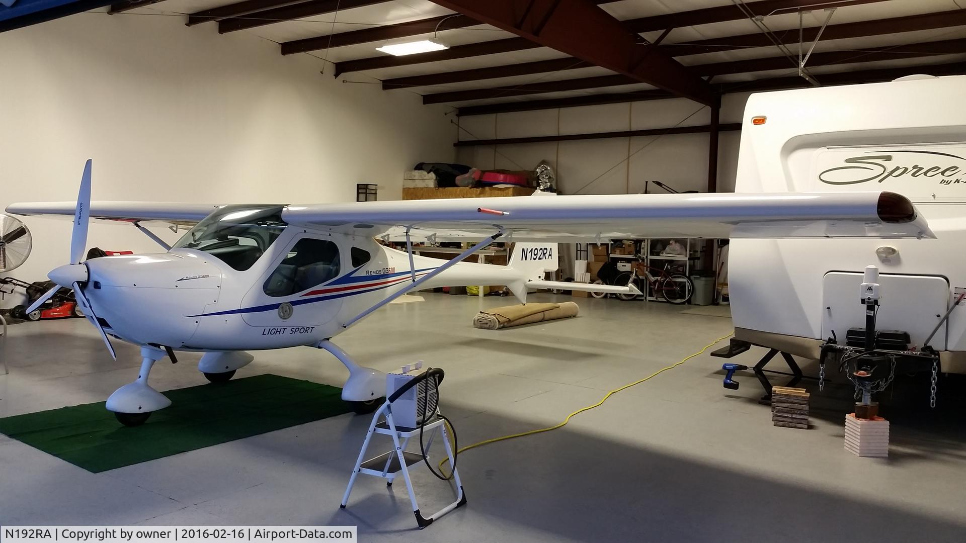 N192RA, 2007 Remos G-3/600 Mirage C/N 192, Hangar 2016