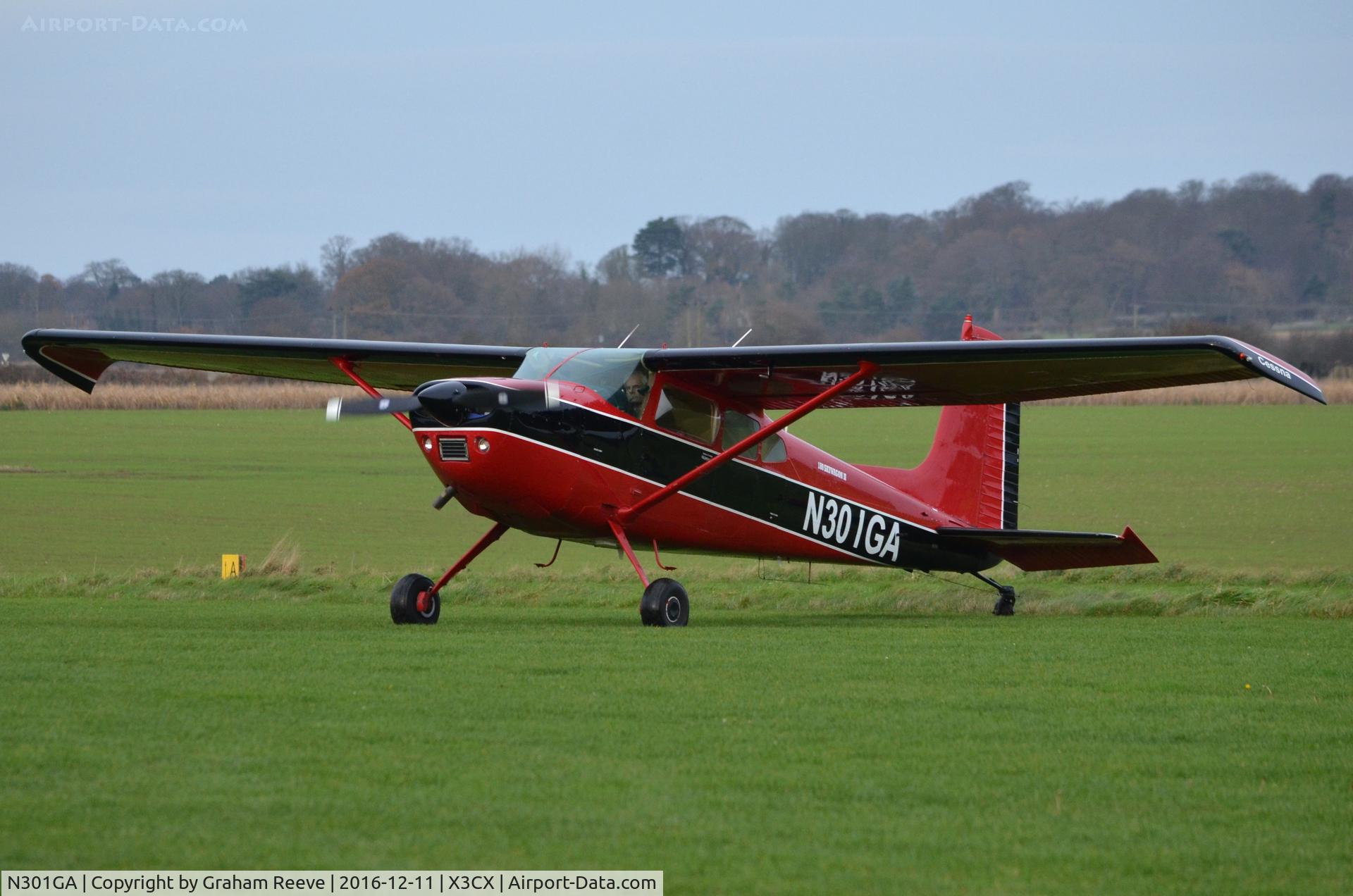 N301GA, 1979 Cessna 180K Skywagon C/N 18052490, Just landed at Northrepps.