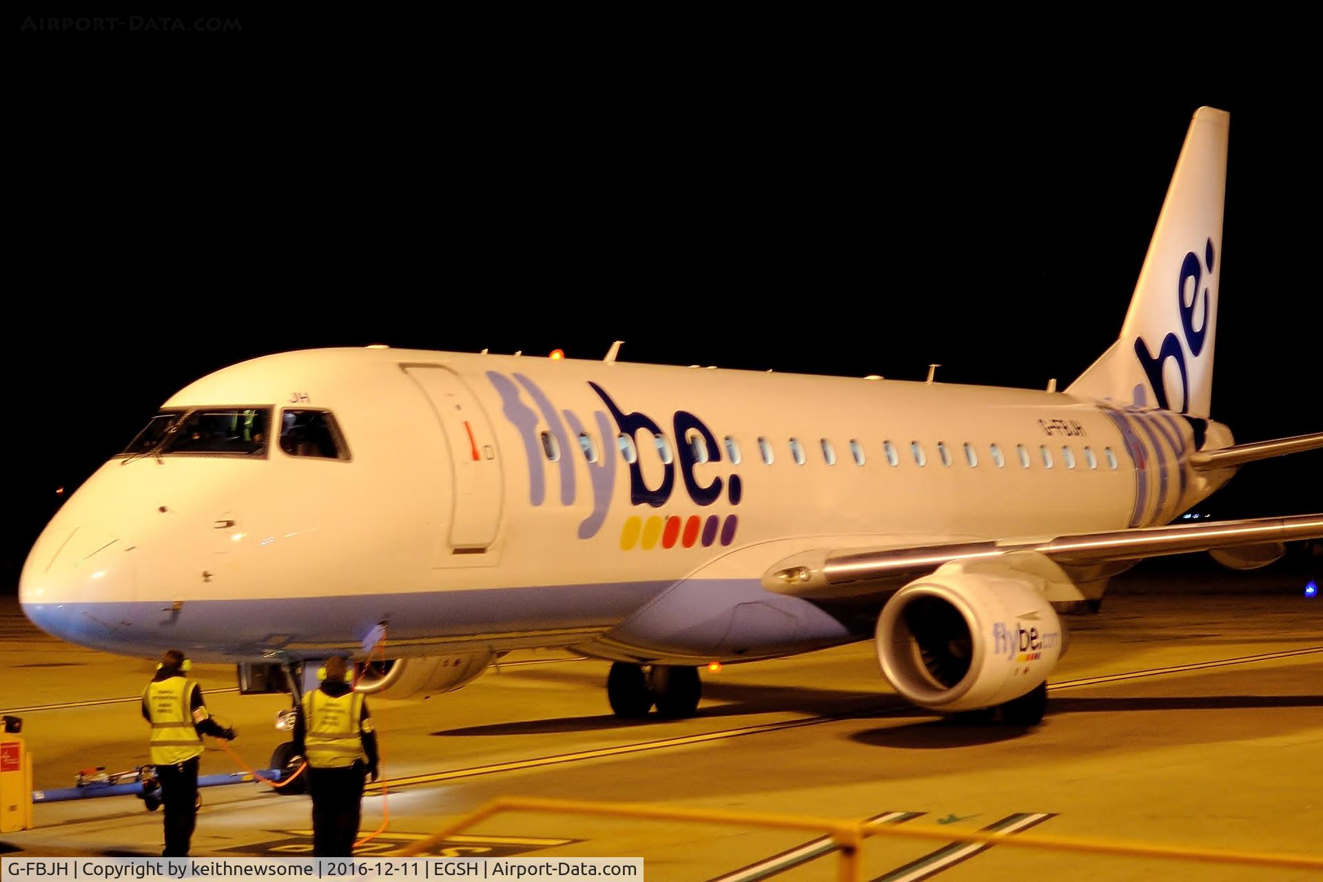 G-FBJH, 2012 Embraer 175STD (ERJ-170-200) C/N 17000351, Awaiting push back.
