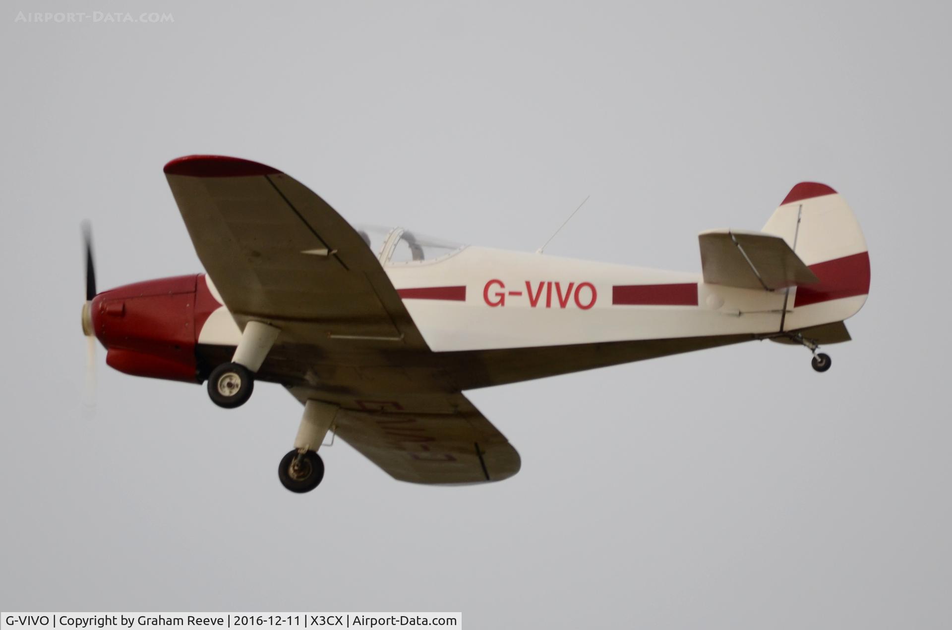 G-VIVO, 2005 Nicollier HN-700 Menestrel II C/N PFA 217-14039, Departing from Northrepps.