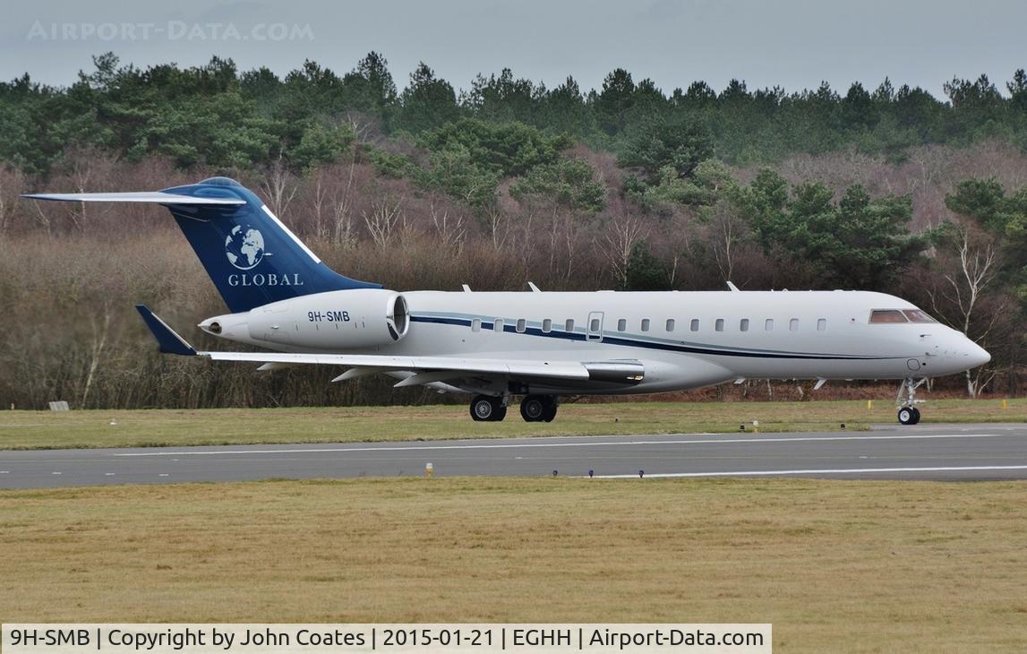 9H-SMB, 2013 Bombardier BD-700-1A10 Global 6000 C/N 9549, Taxiing to 26