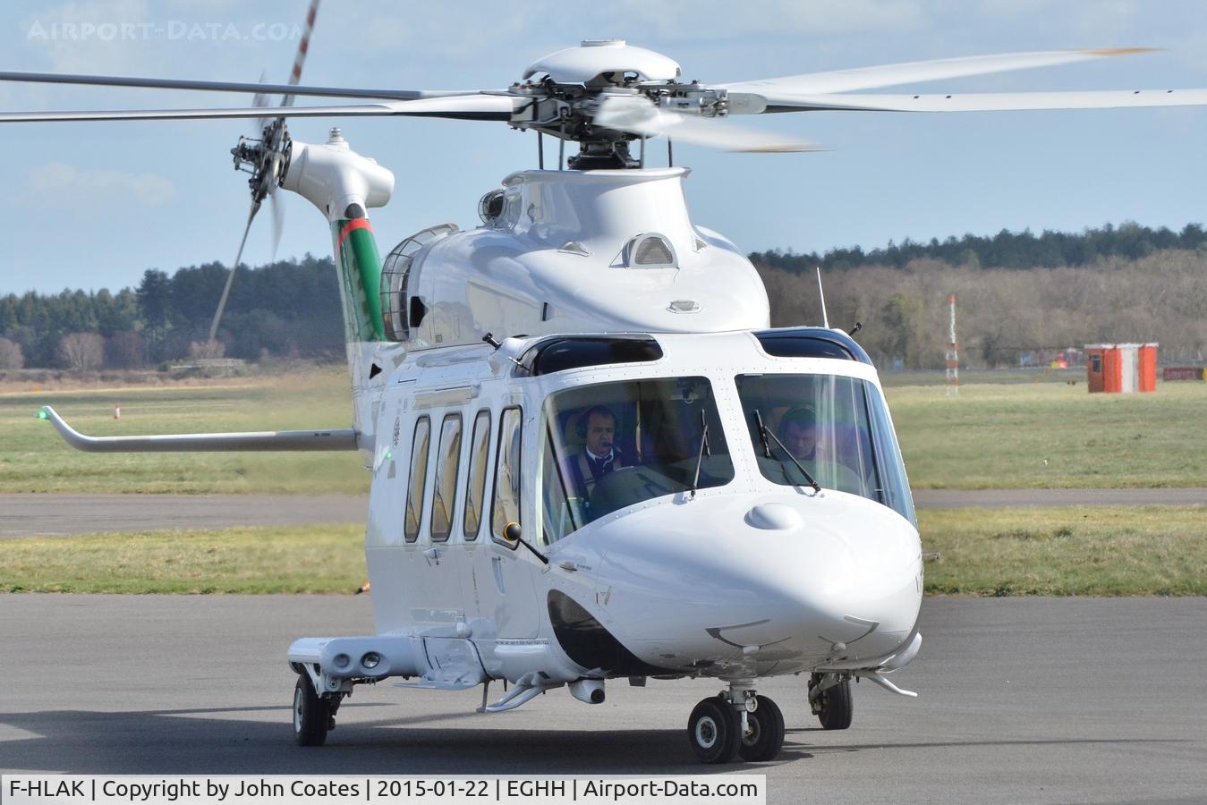 F-HLAK, 2010 AgustaWestland AW-139 C/N 31269, Taxiing to depart