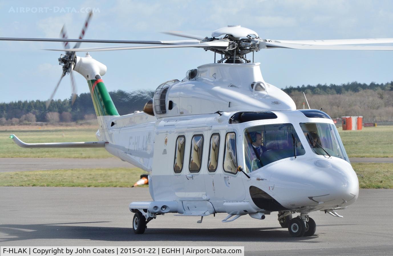 F-HLAK, 2010 AgustaWestland AW-139 C/N 31269, Taxiing to depart
