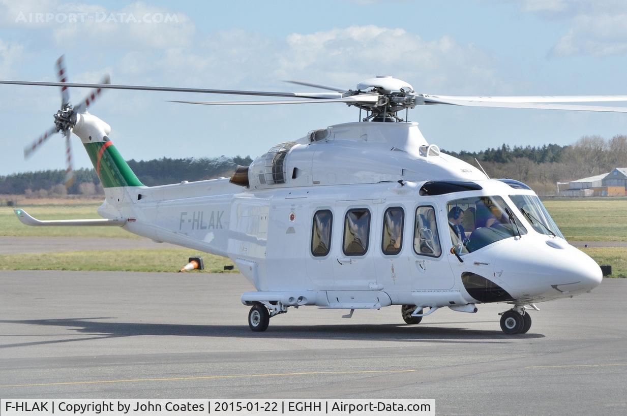 F-HLAK, 2010 AgustaWestland AW-139 C/N 31269, Departing