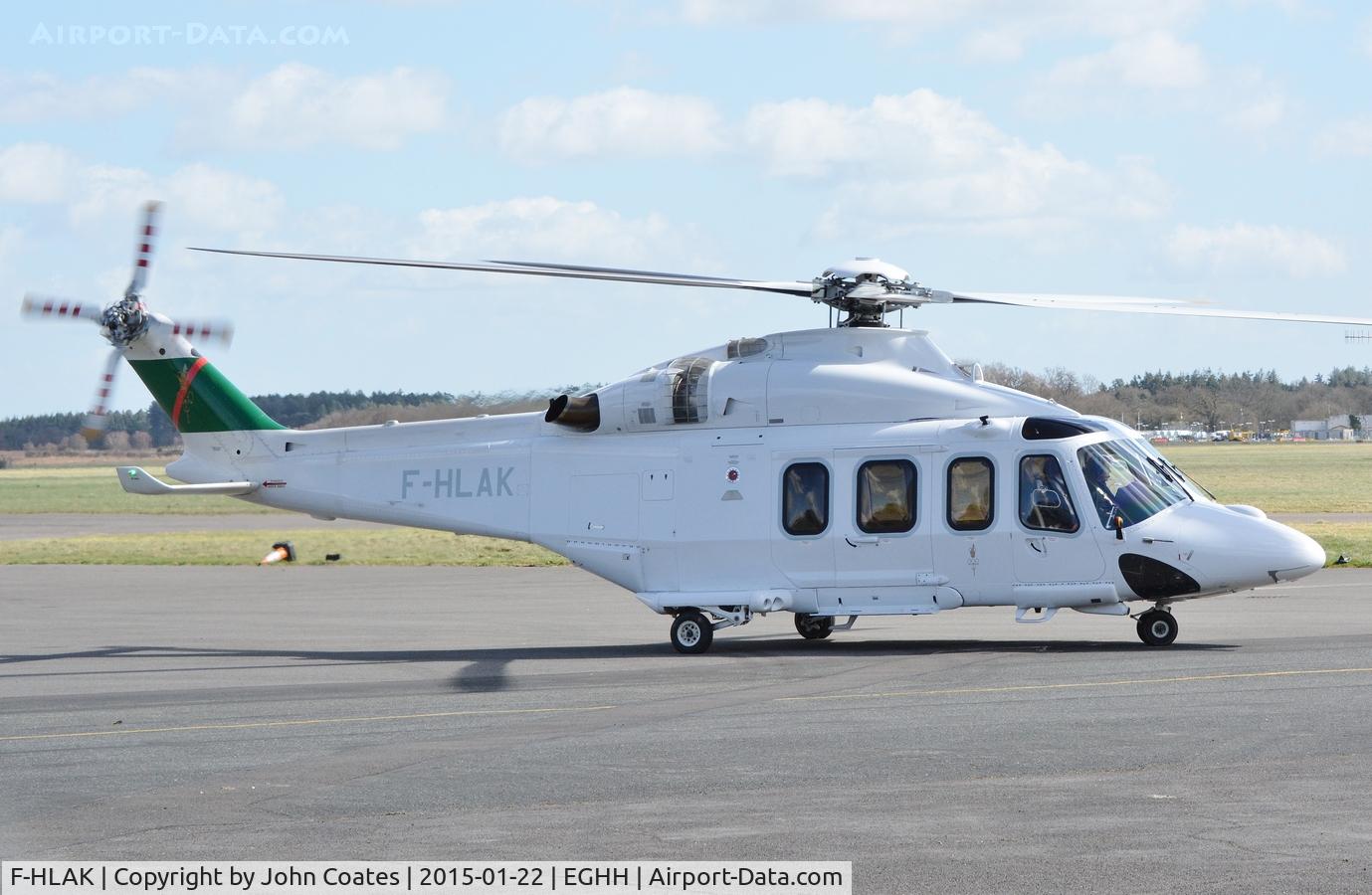 F-HLAK, 2010 AgustaWestland AW-139 C/N 31269, Departing